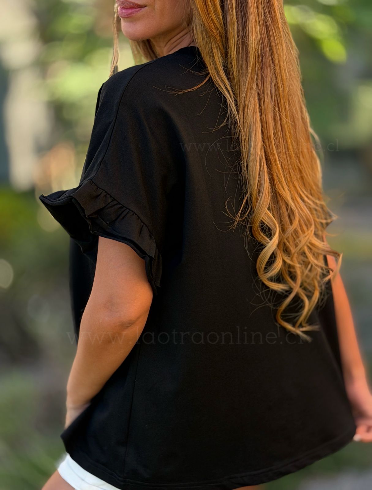 Polera Butterfly negro