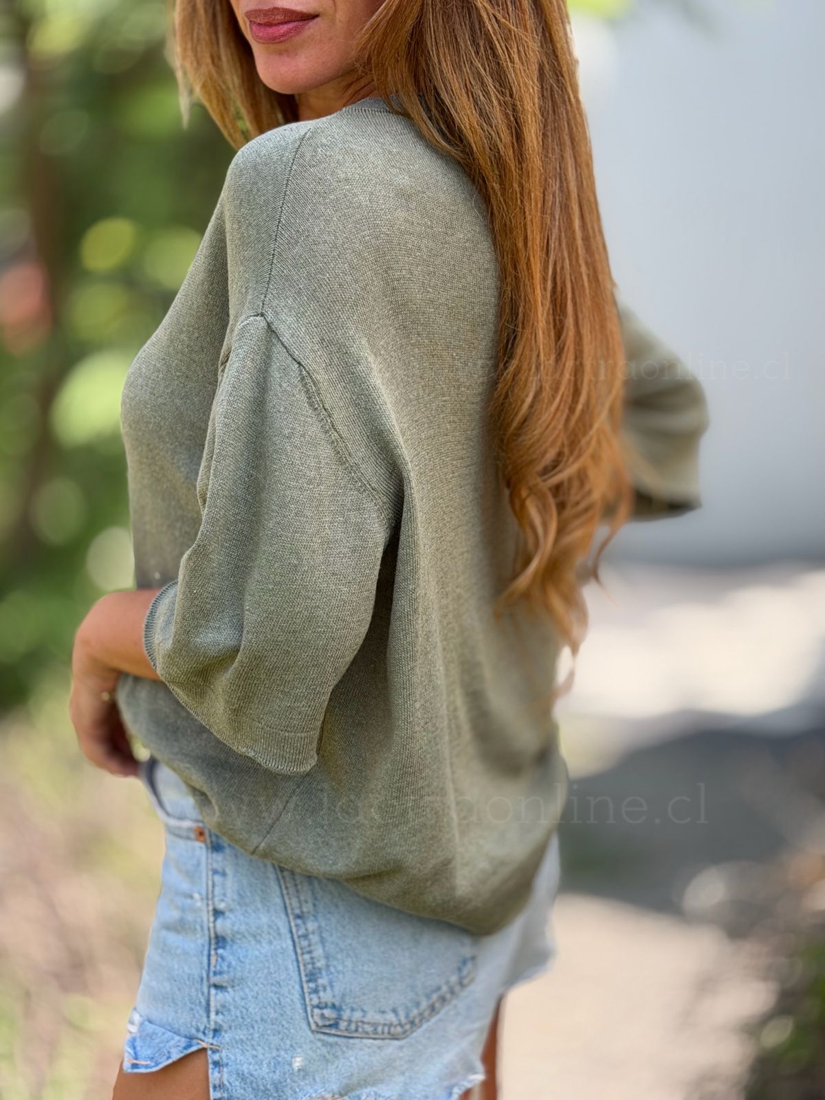 Polera hilo Montse olivo