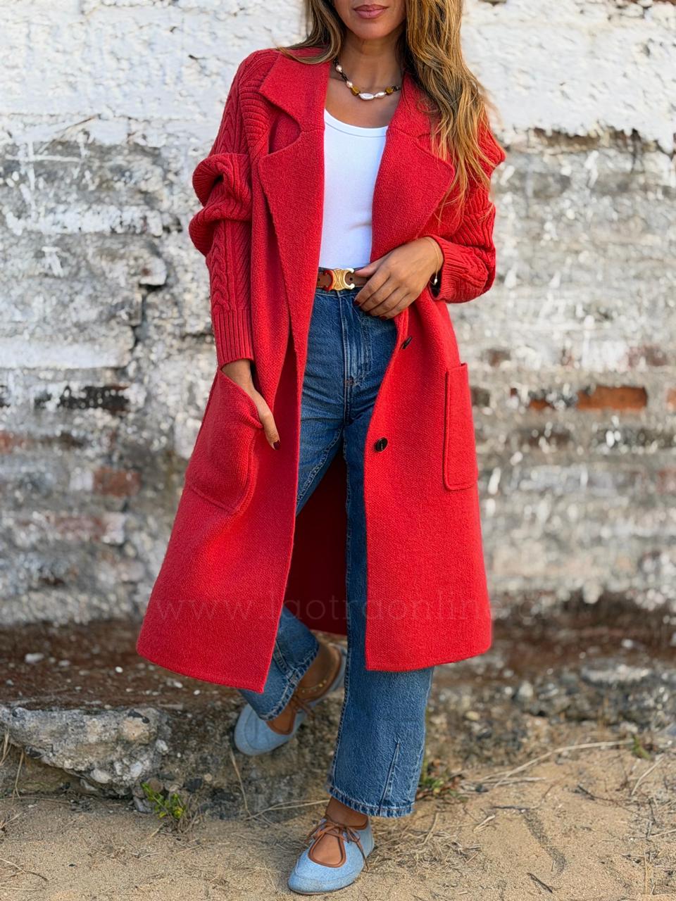 Abrigo Cleopatra rojo