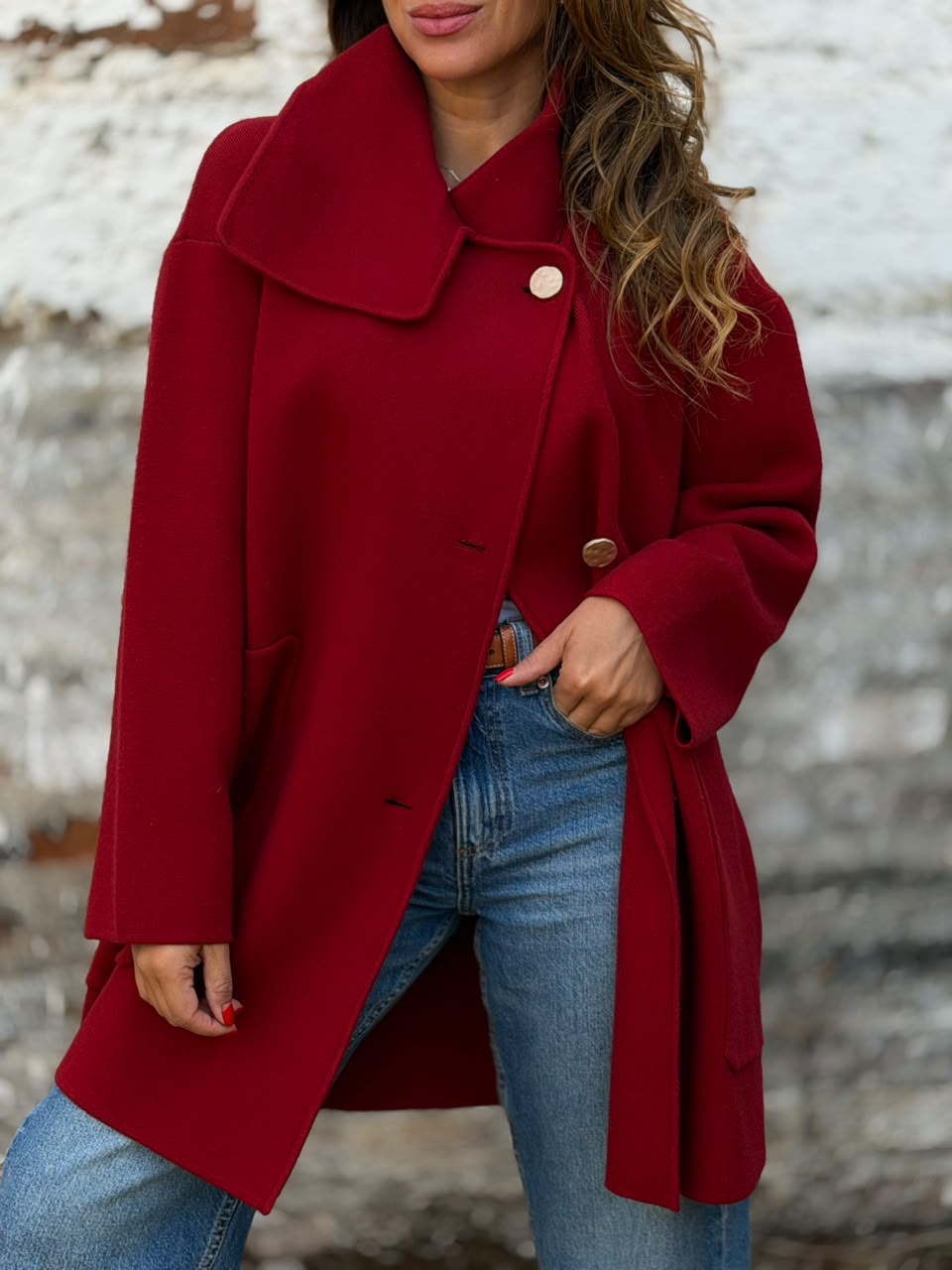 Abrigo Diana rojo