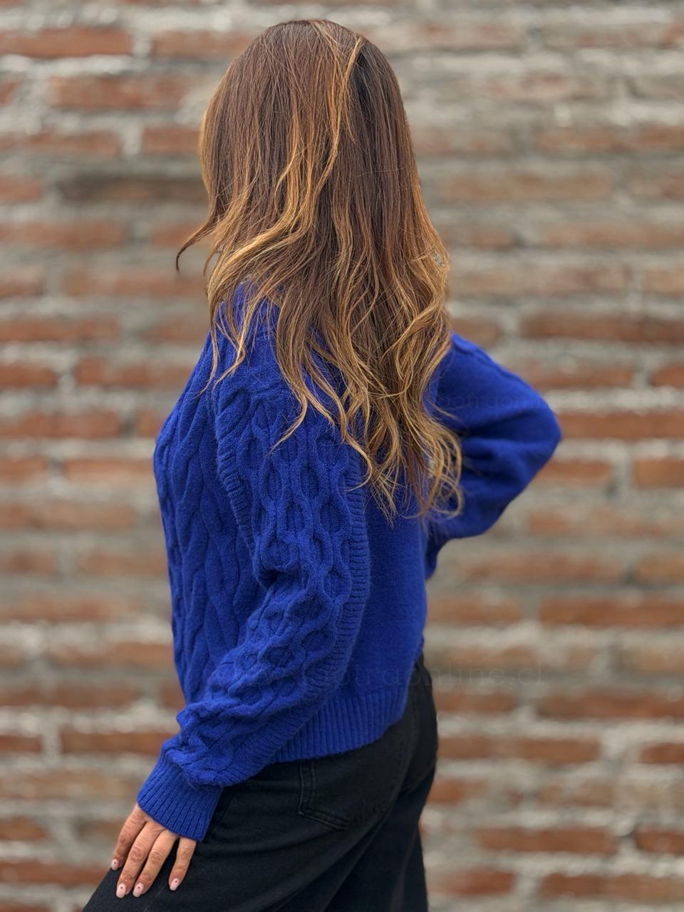 Sweater Panal azul