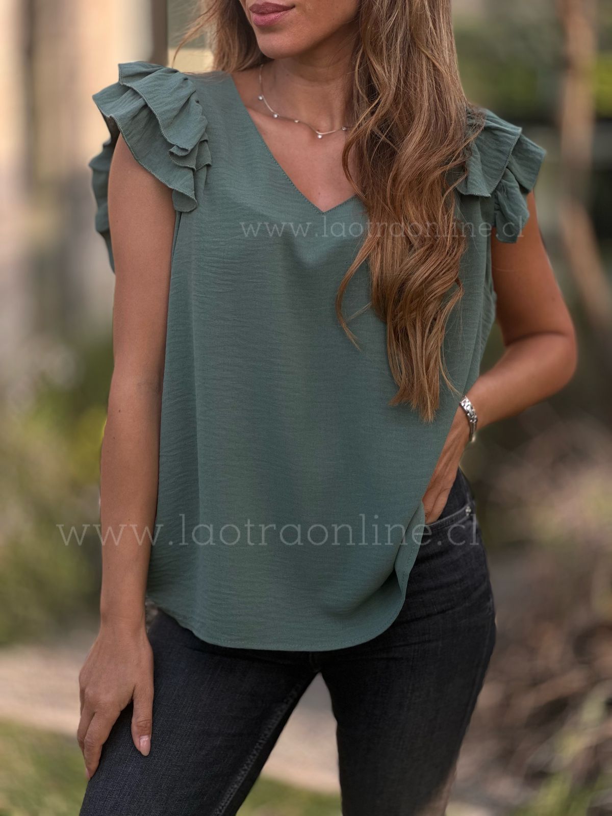 Polera Canadá verde