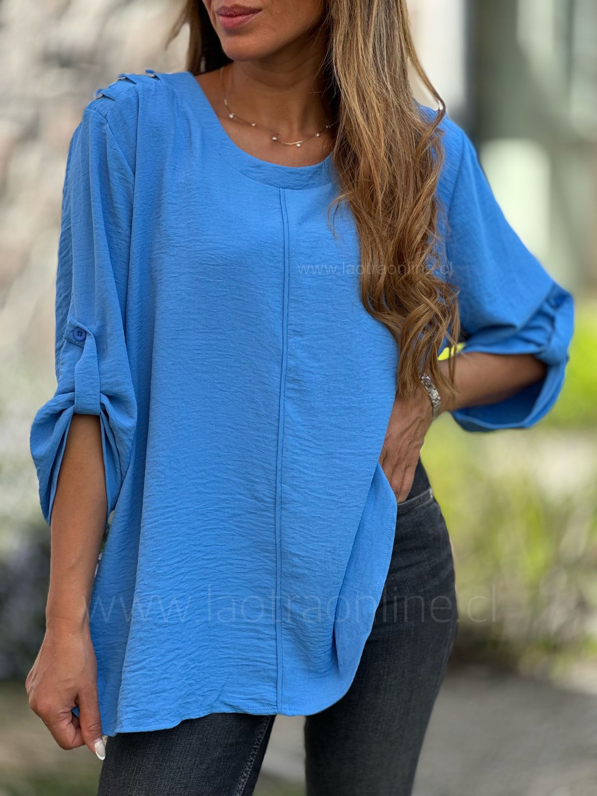 Blusa Micaela azul