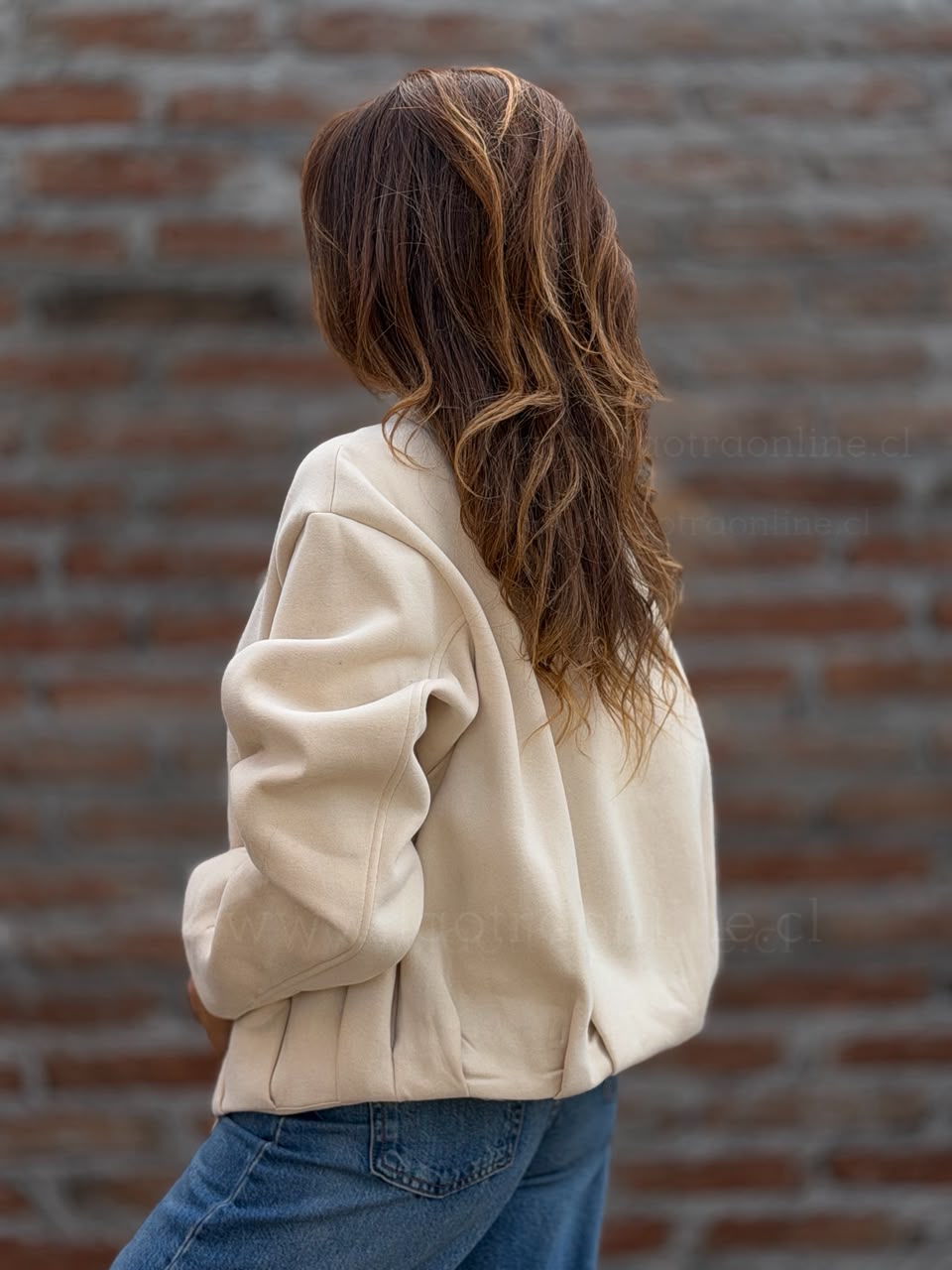 Chaqueta fenomenal crema