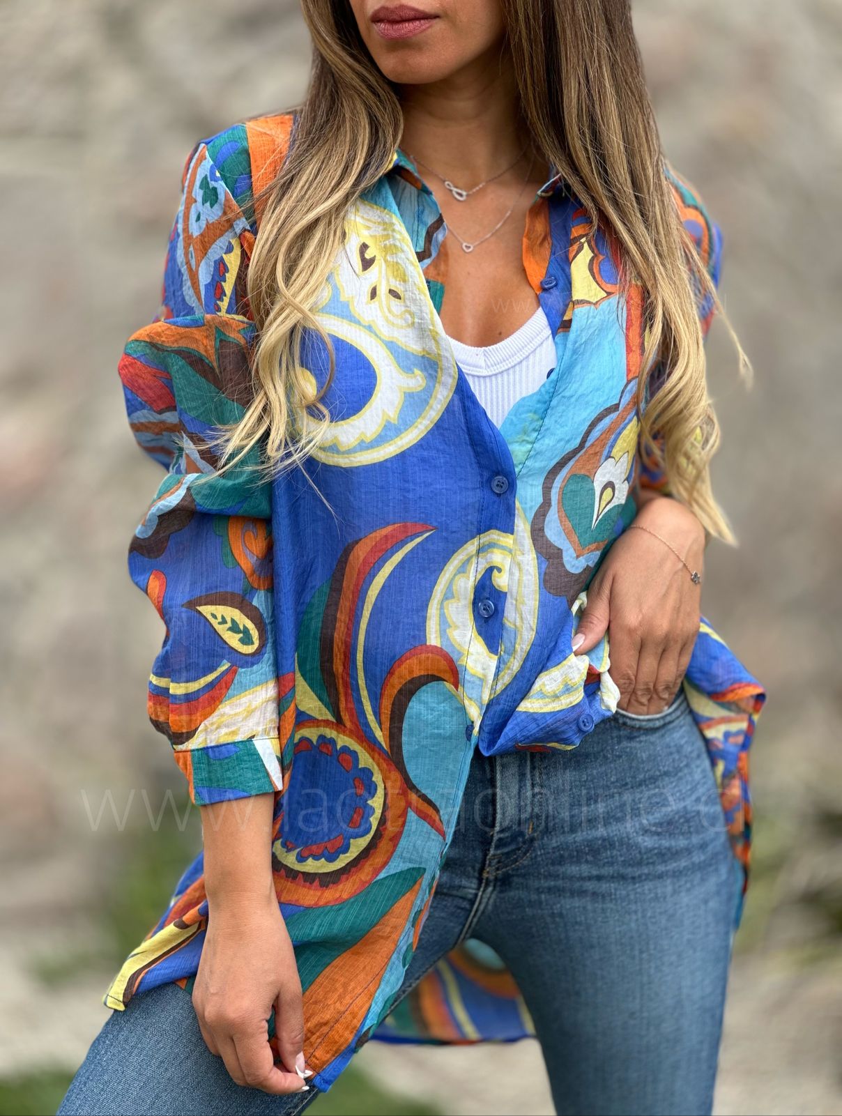 Blusa Carmina azul