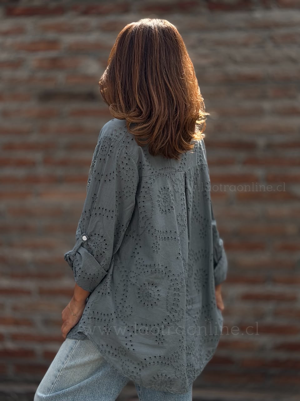 Blusa Italiana Calada gris