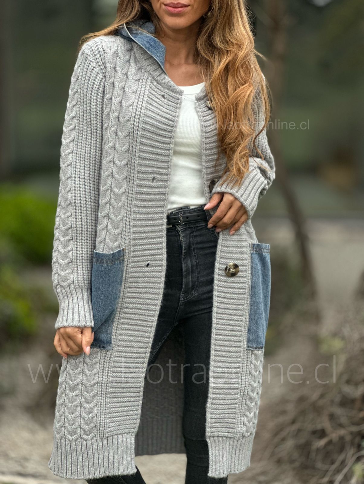 Chalecón/Abrigo Ancud gris