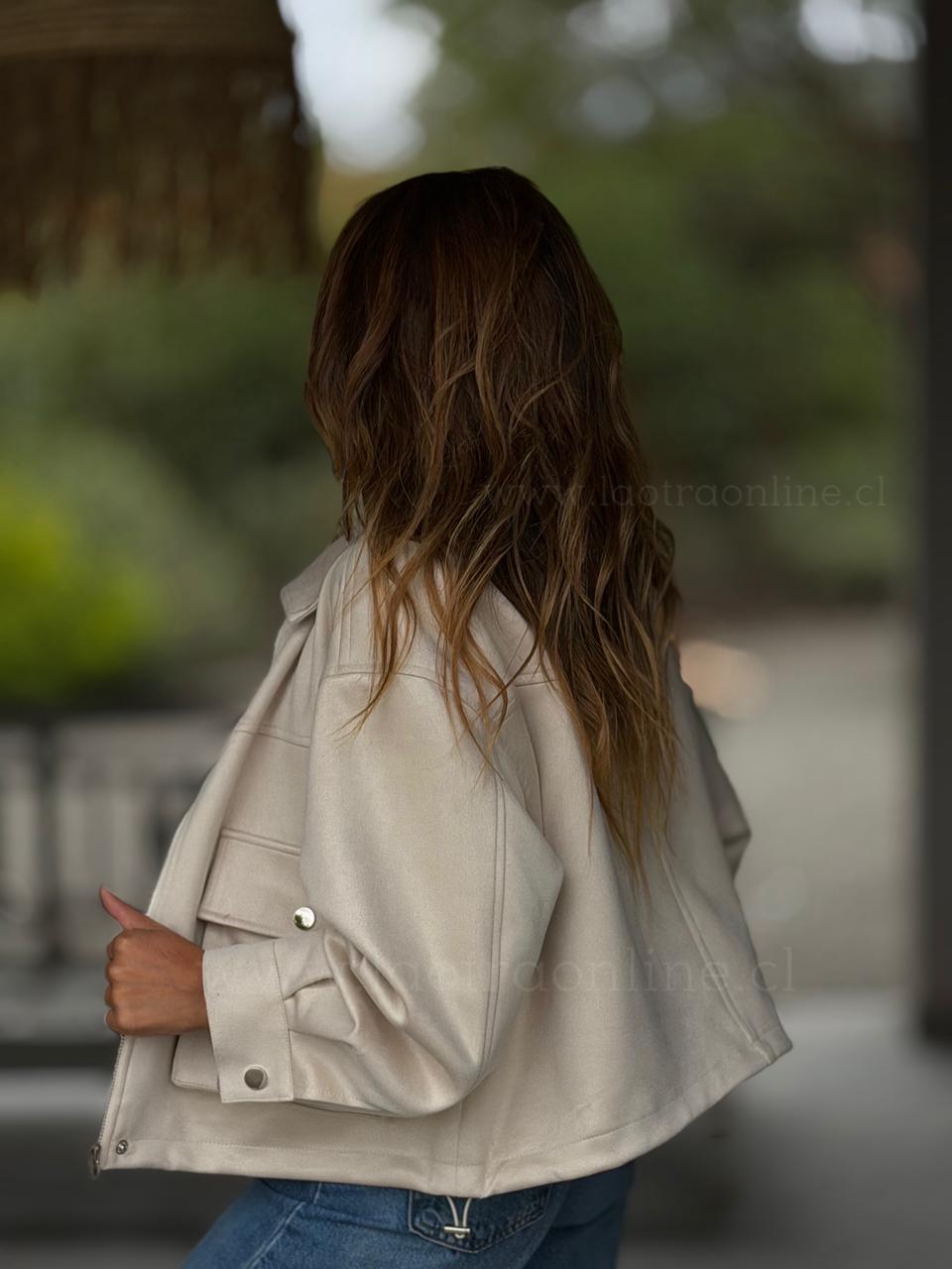 Chaqueta London crema