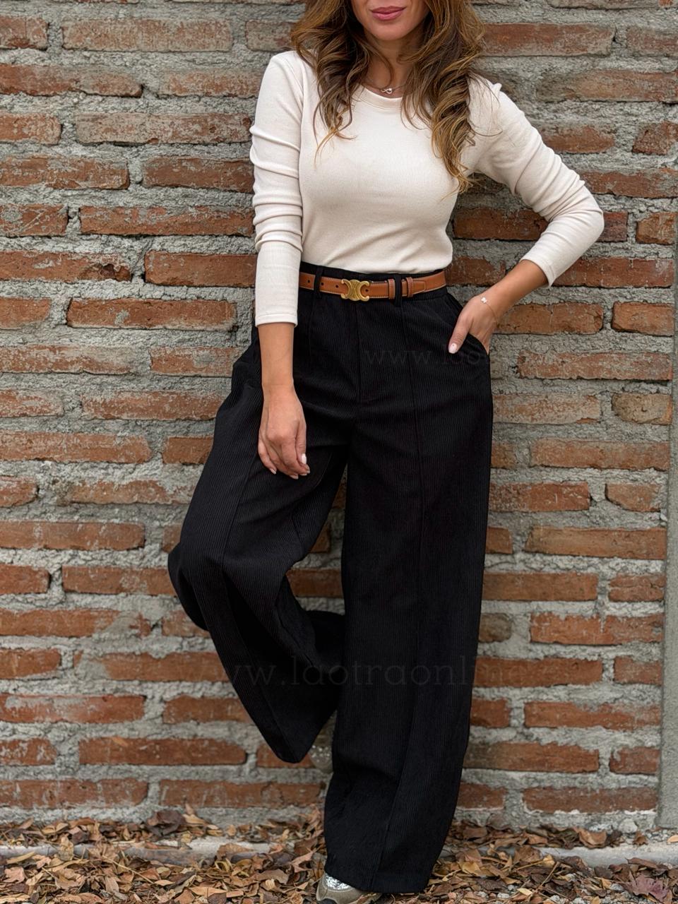 Pantalón Cotele negro
