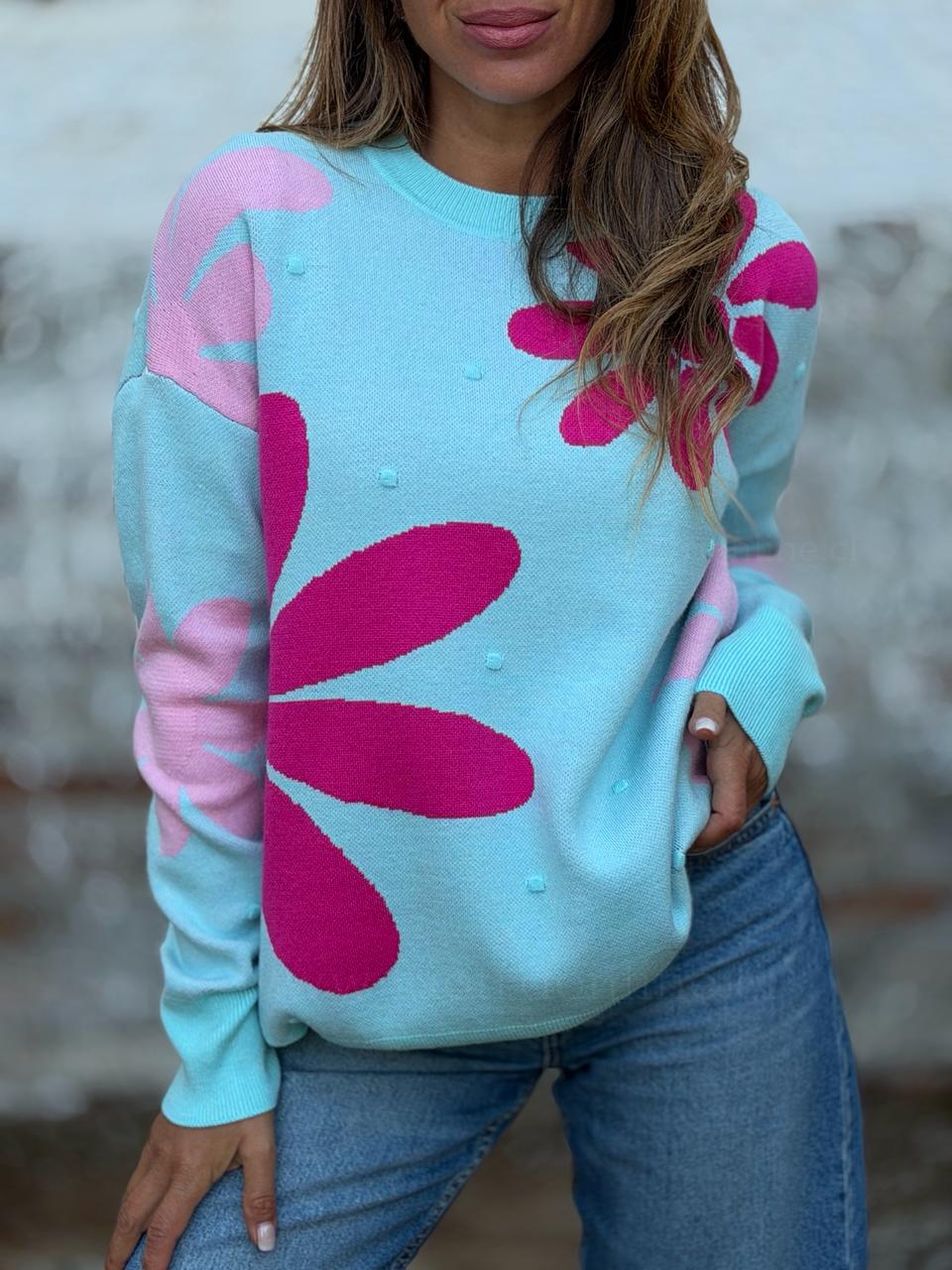 Sweater Flower calipso