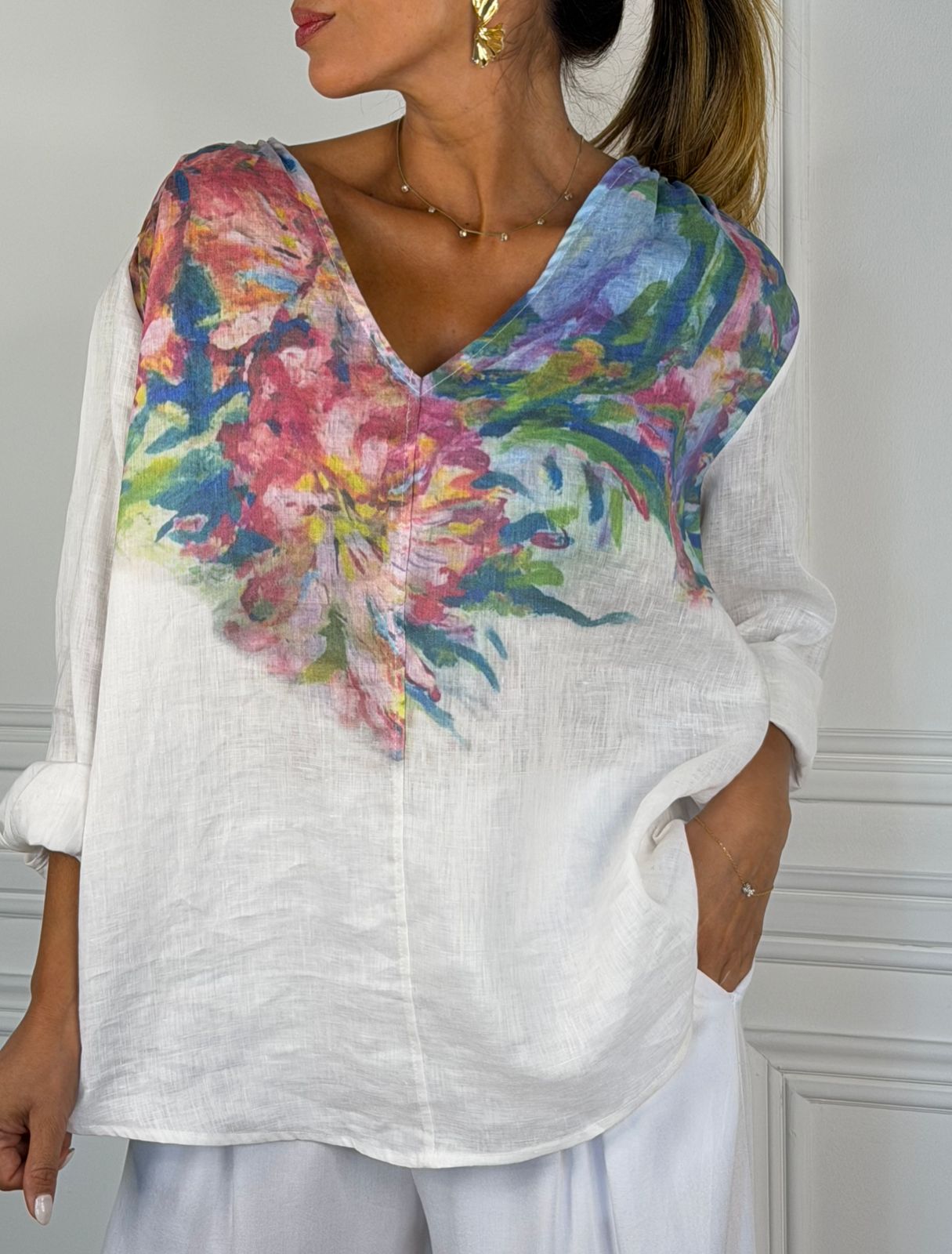 Blusa Venecia blanco