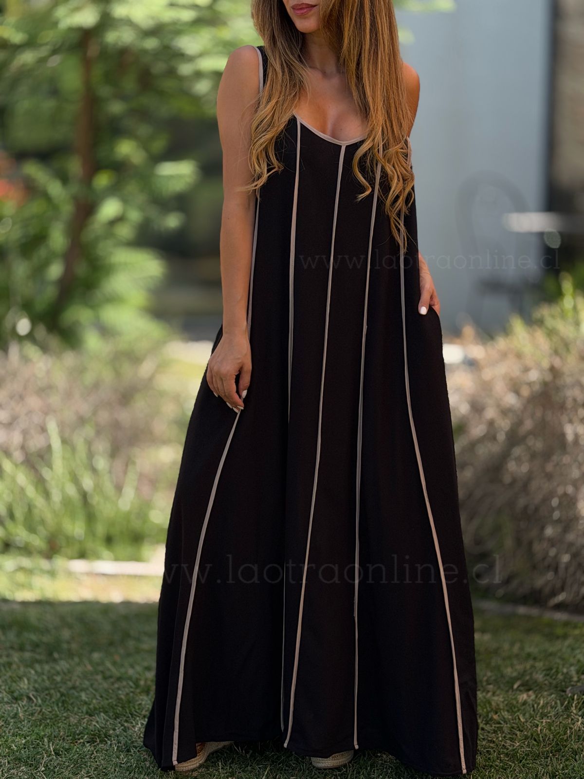 Vestido Evasé negro