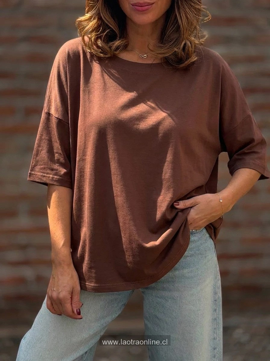 Polera Cataluña marrón