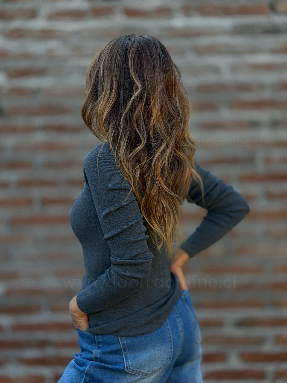 Sweater básico Iris marengo