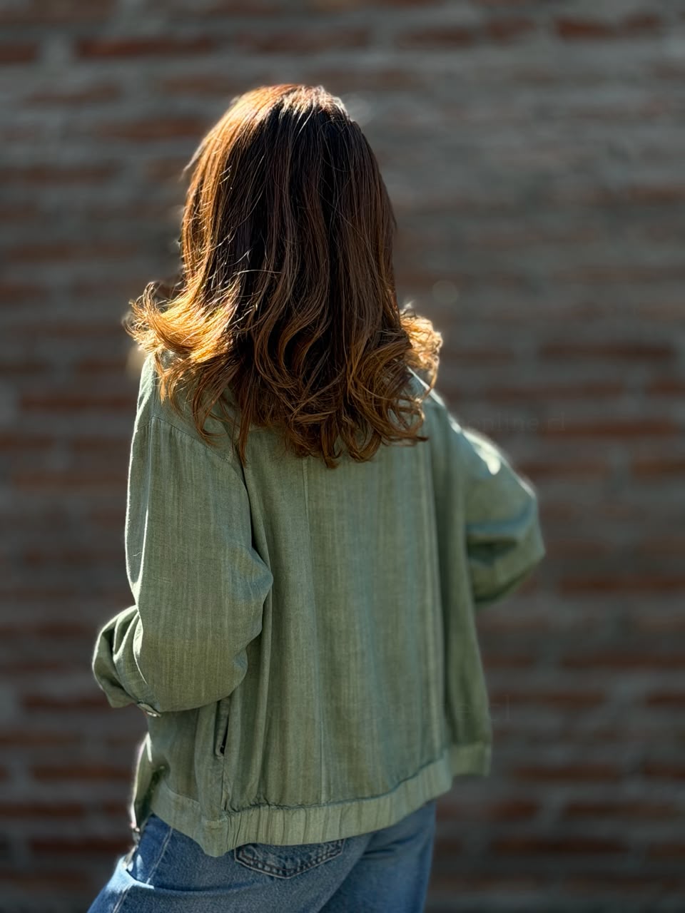 Chaqueta Flor Lentejuela verde