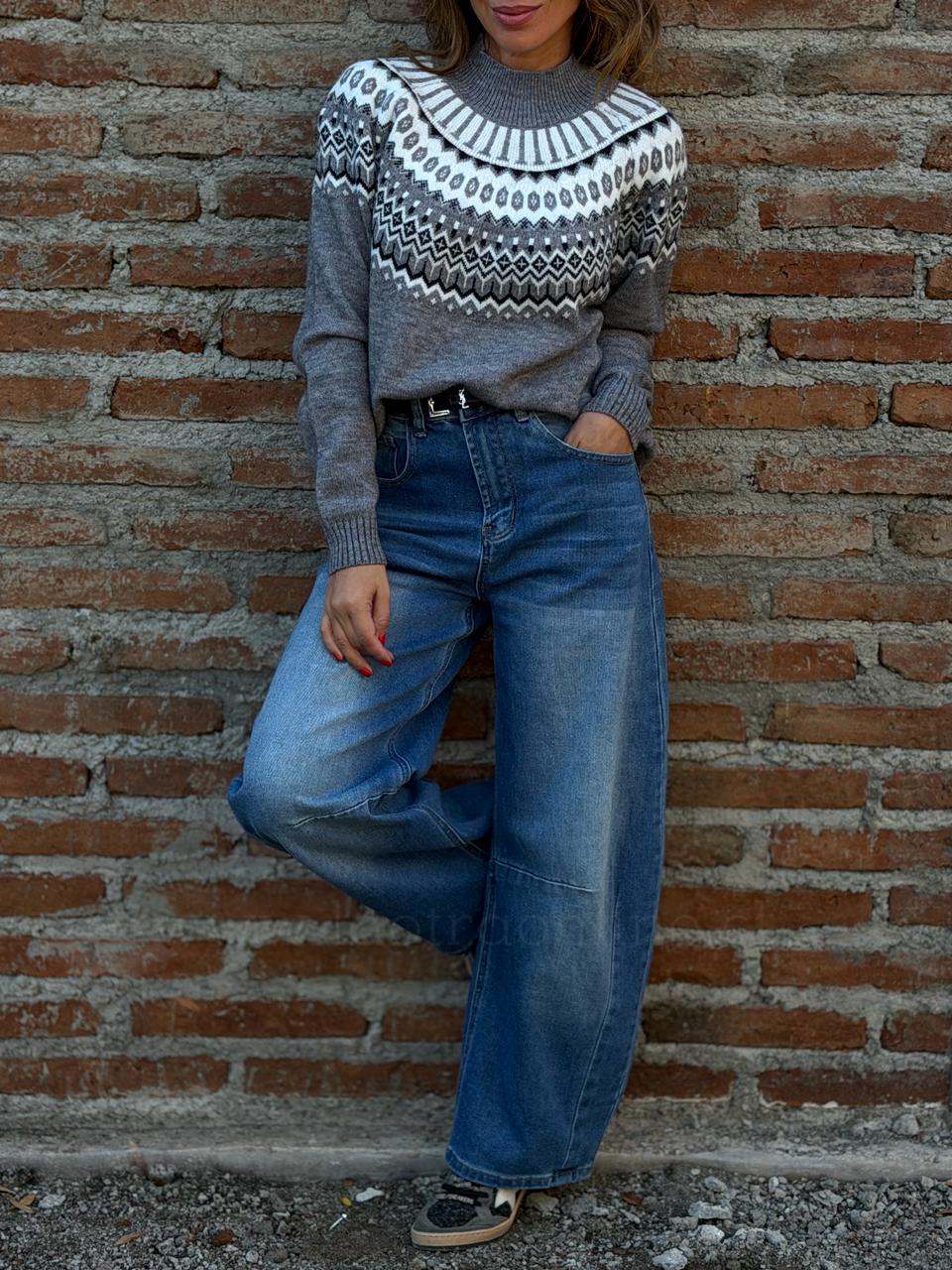 Sweater Bohemio gris