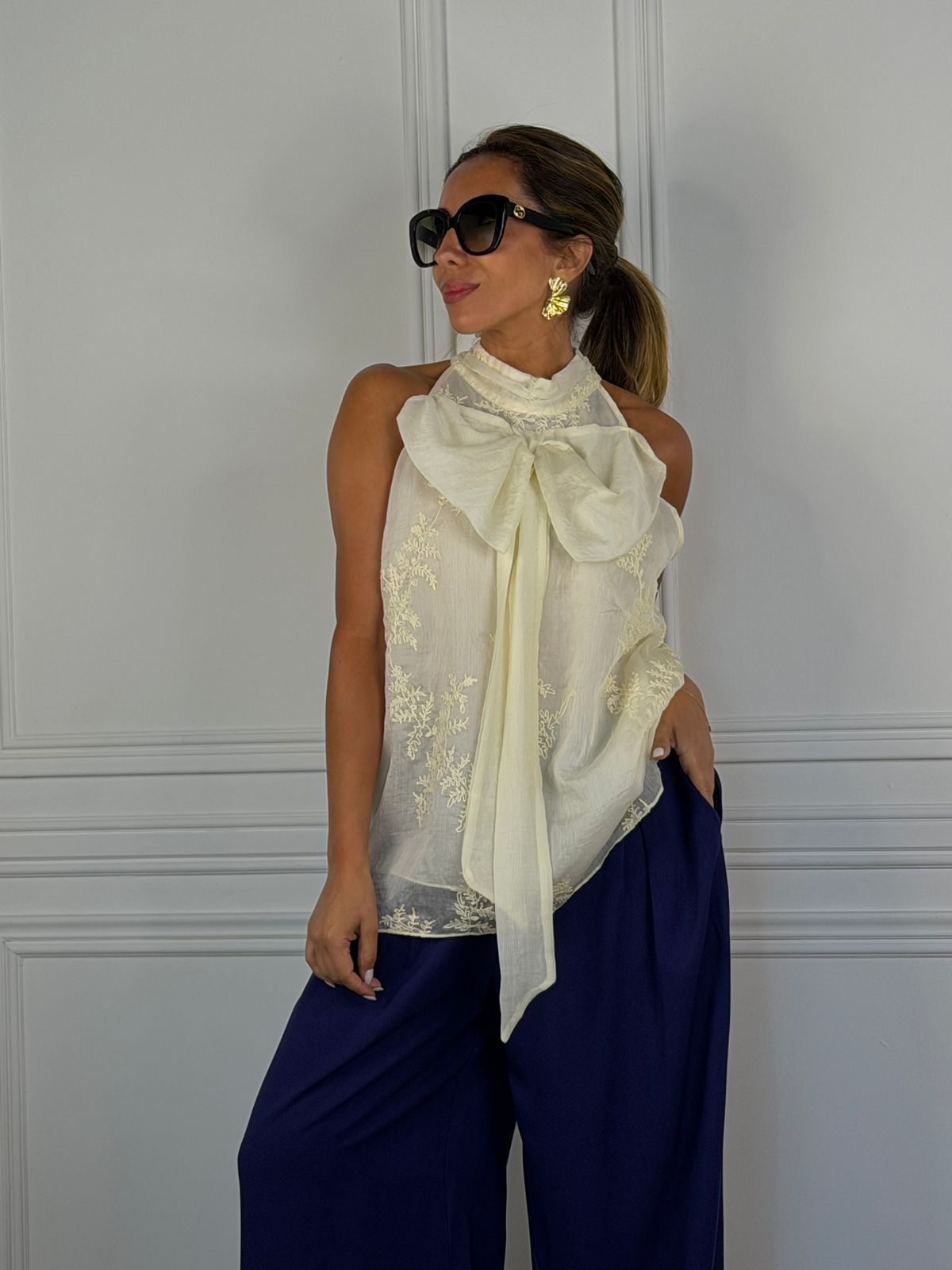 Blusa Dunquerque beige