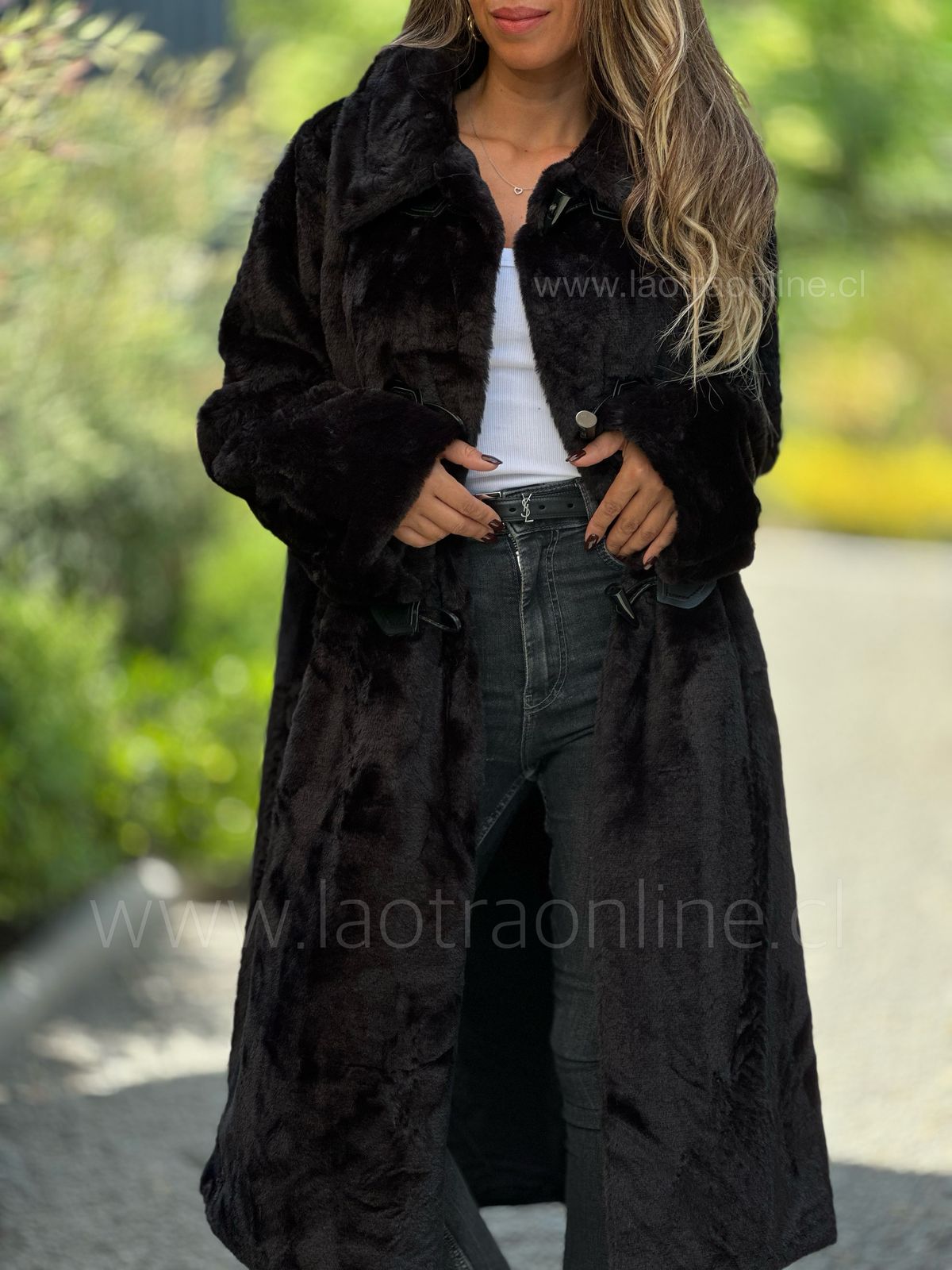 Abrigo Princesa Diana negro