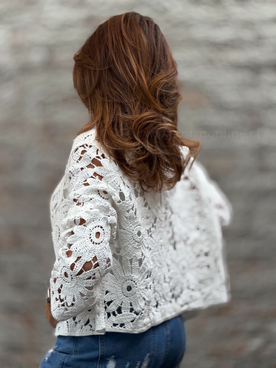 Chaquetita Tejida blanco
