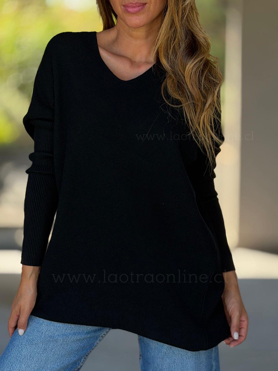 Sweater Lazo print negro