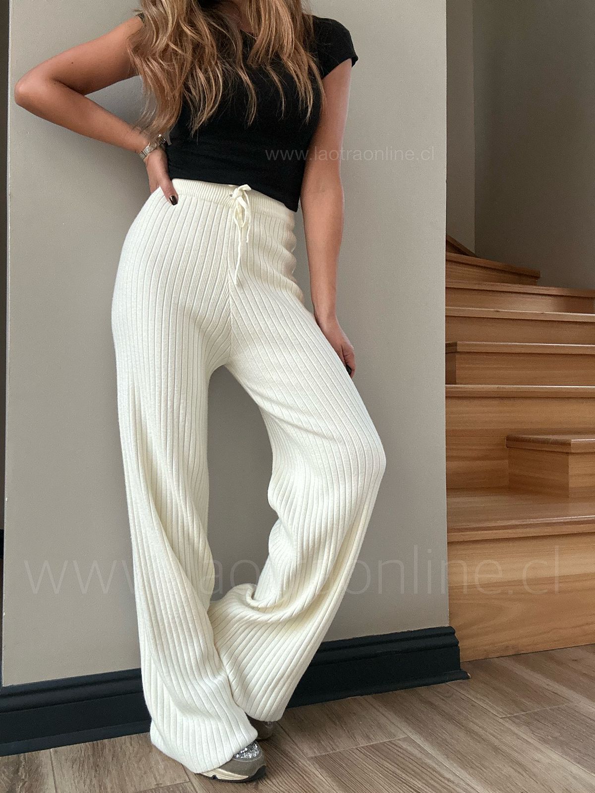 Pantalón Caribe blanco/crema