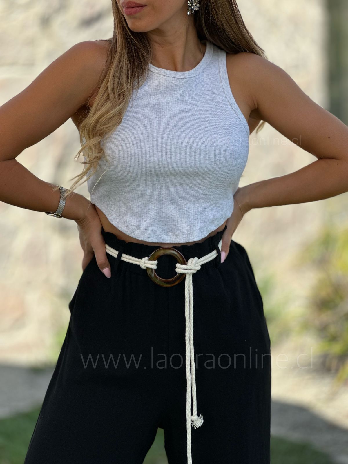 Polera Primavera gris