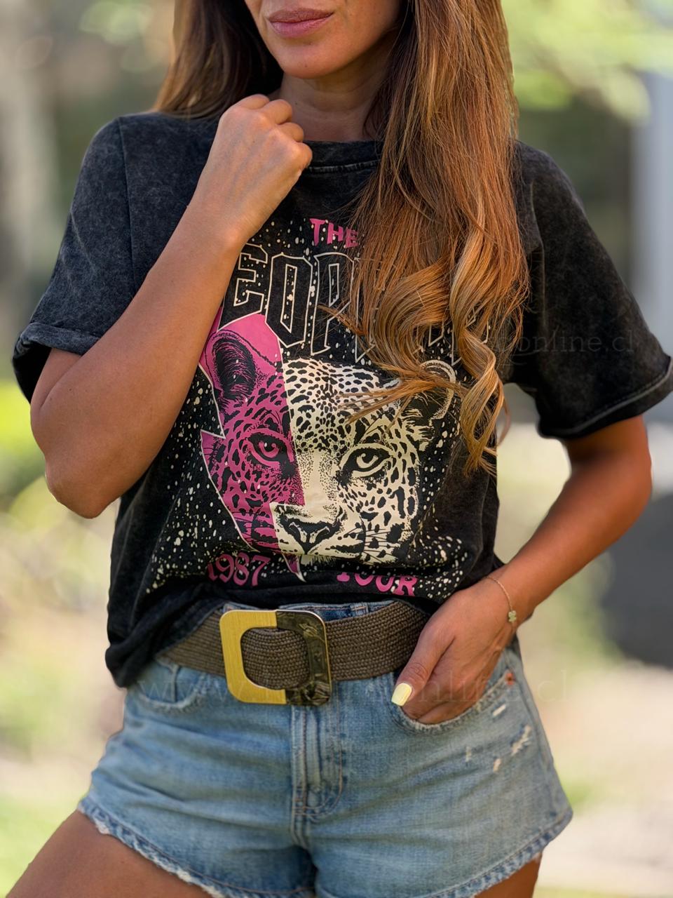 Polera Jaguar Rayo negro