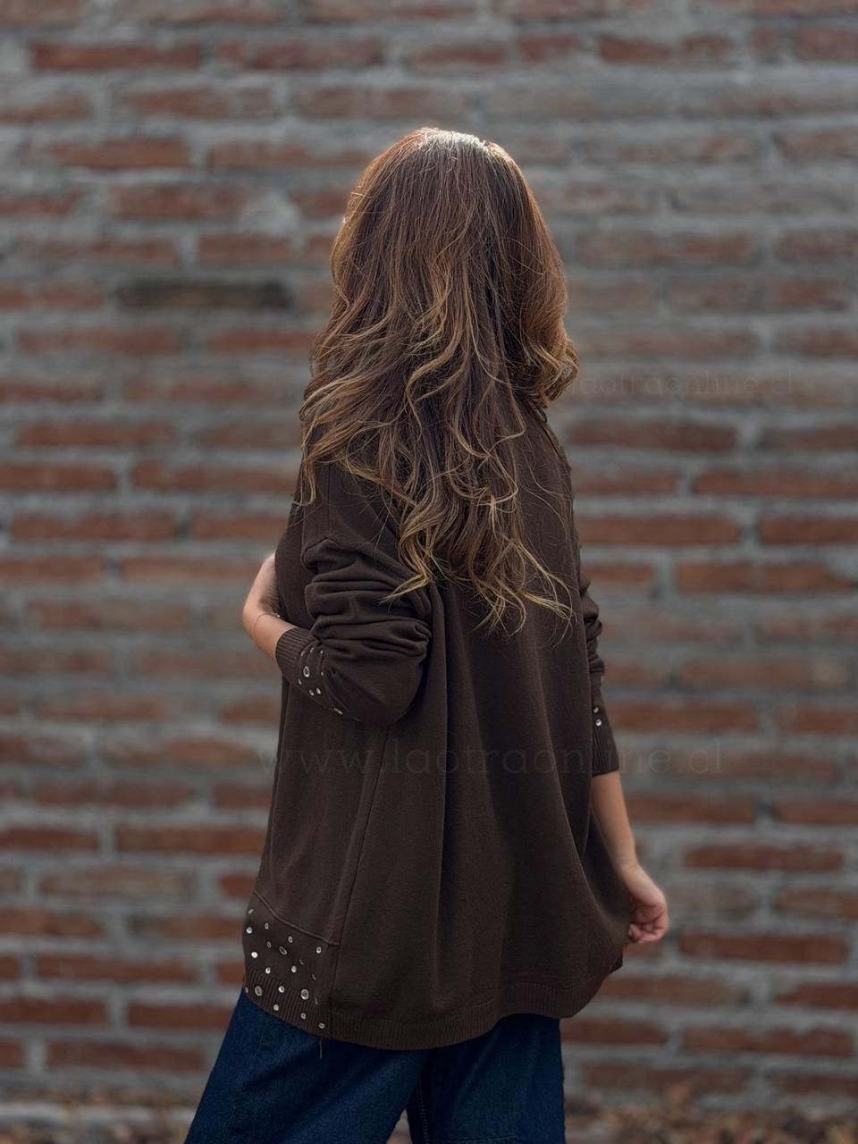 Sweater Glam marrón