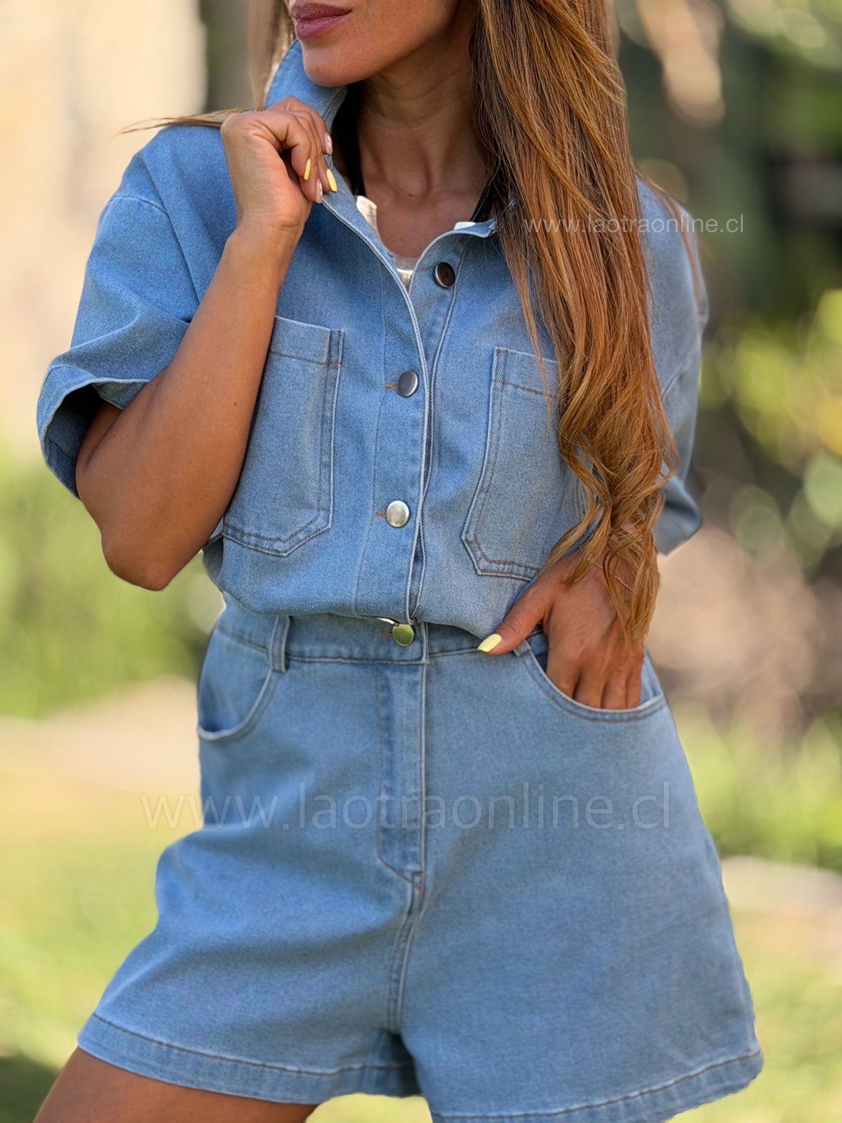 Enterito Mezclilla celeste