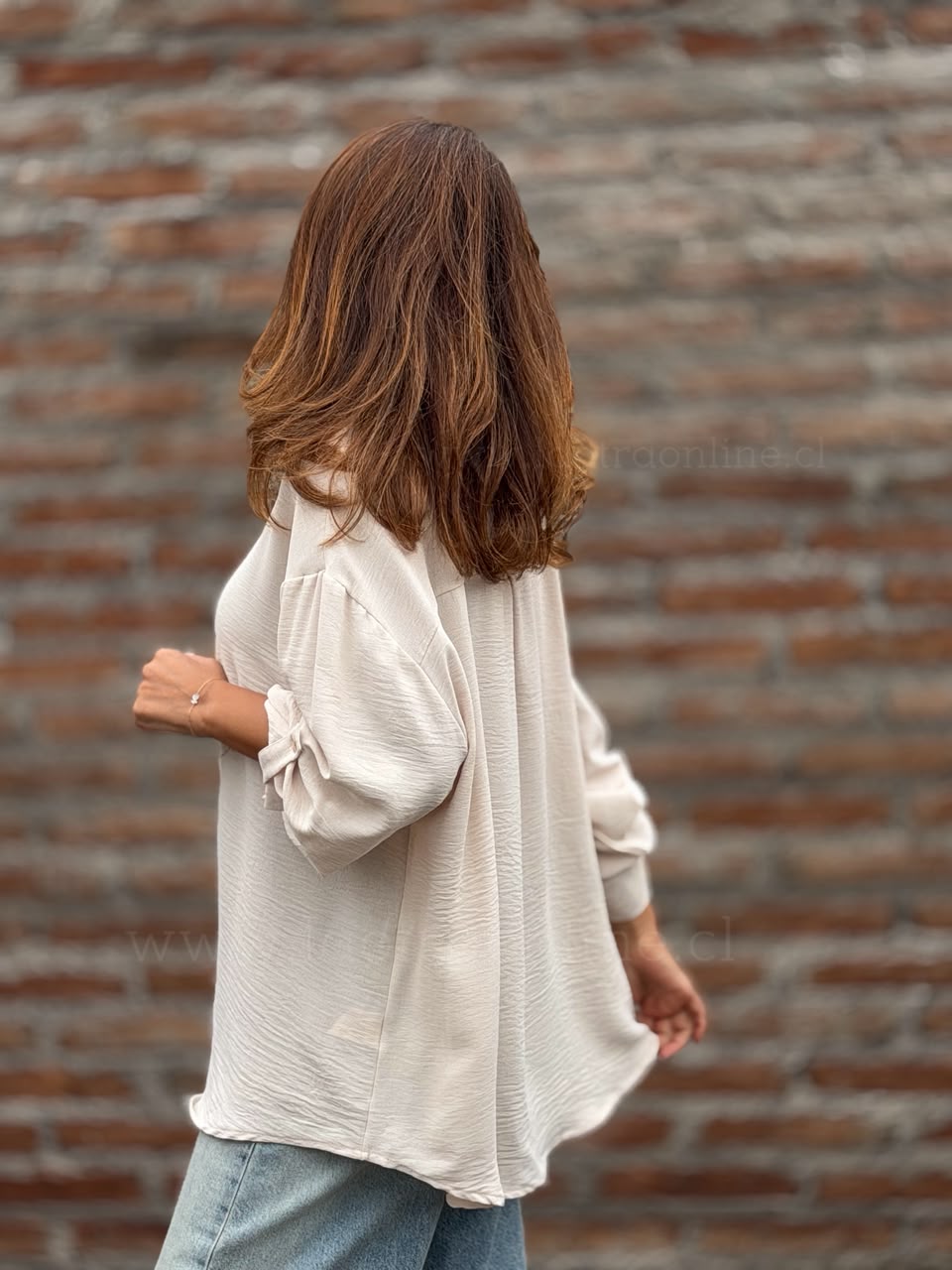 Blusa Londres té con leche