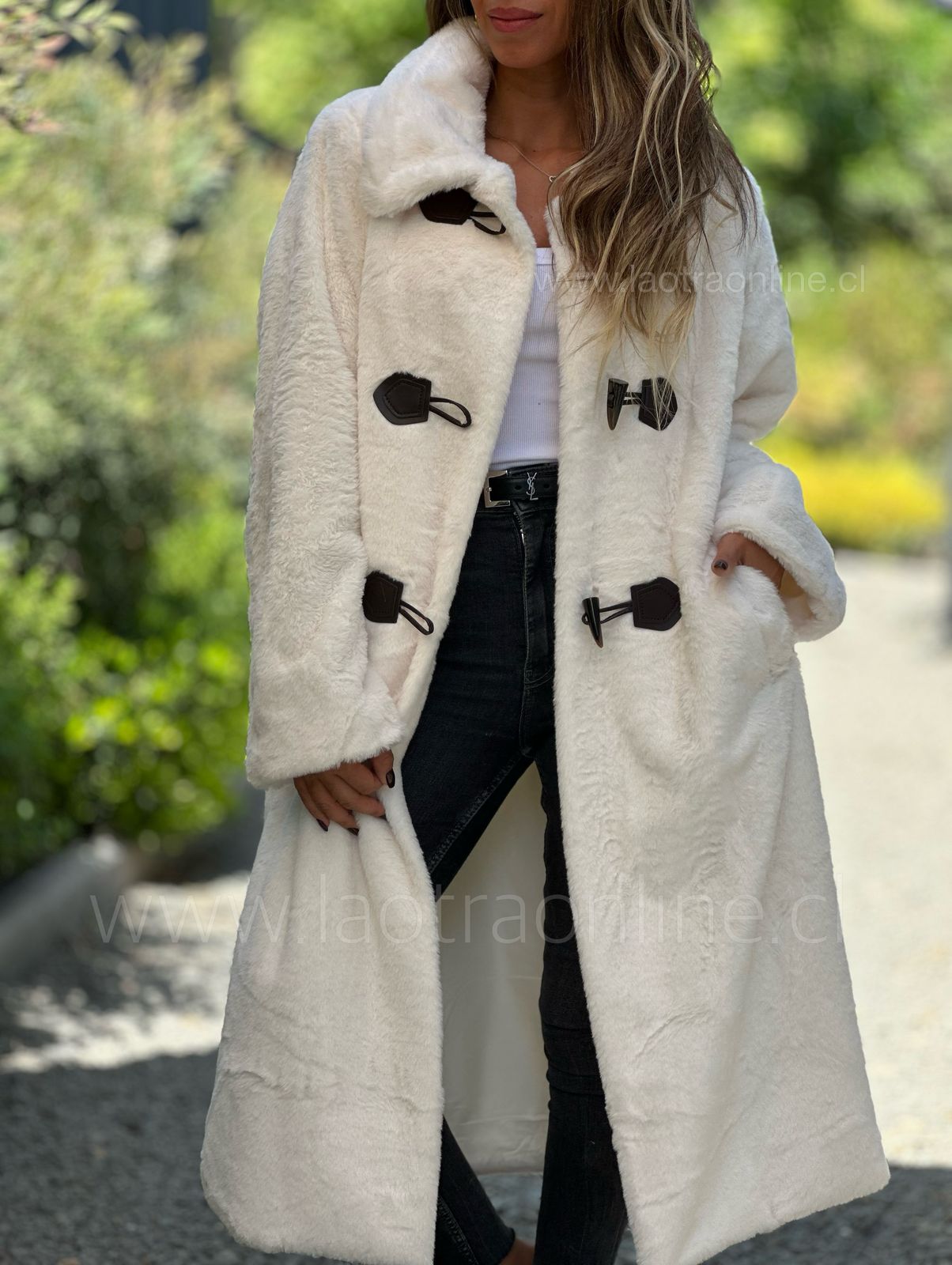 Abrigo Princesa Diana crema