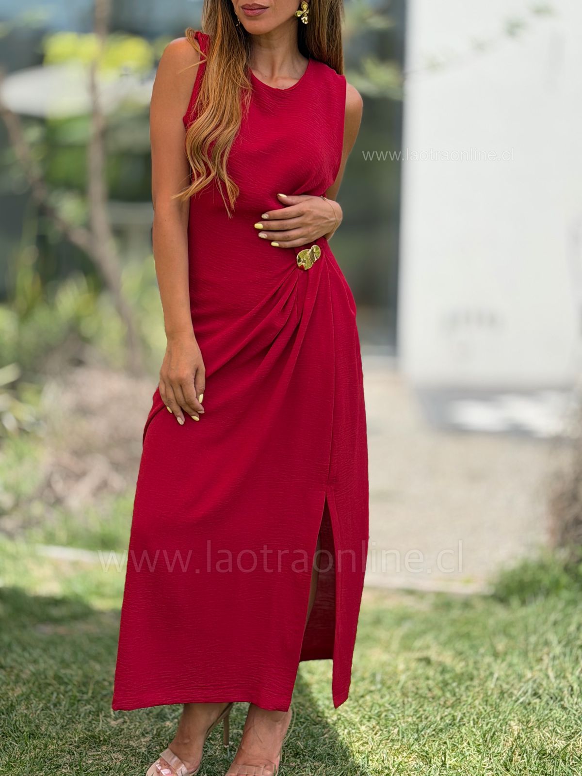 Vestido Veracruz rojo
