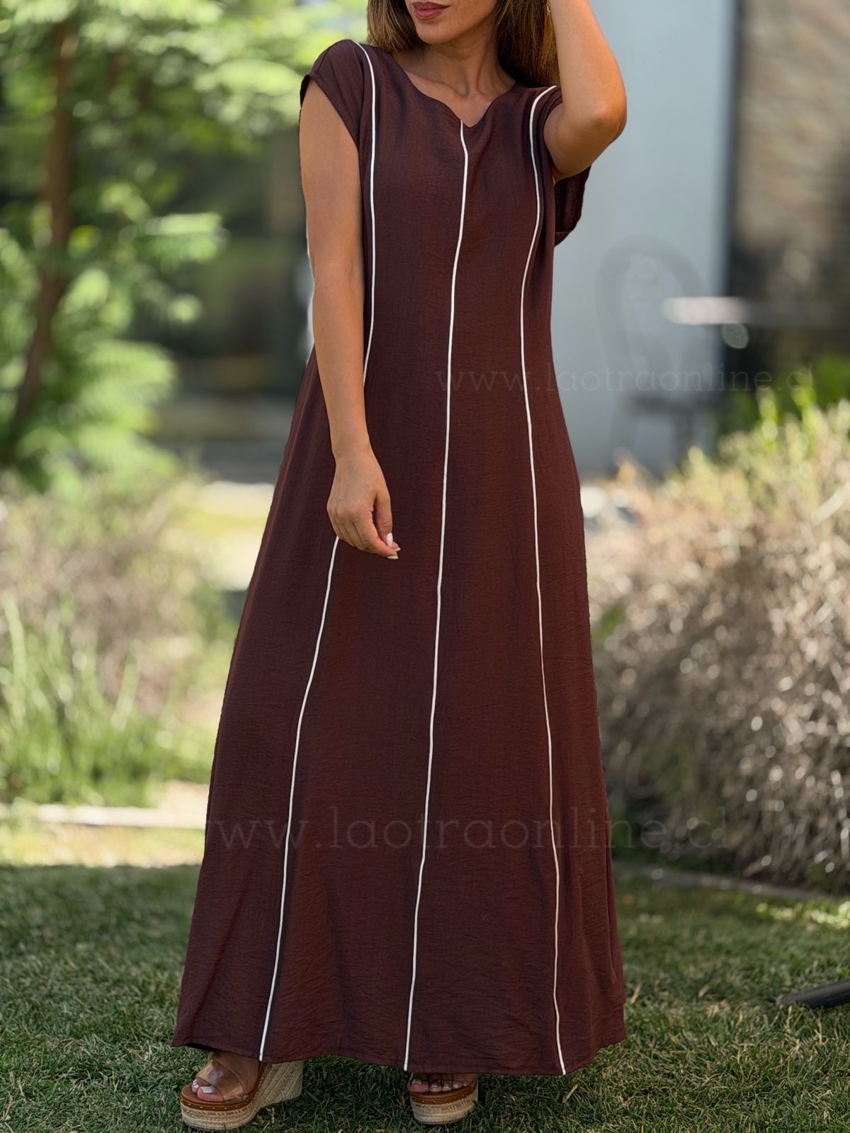 Vestido Líneas choco