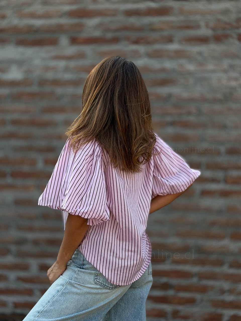 Blusa manga Impacto rosa