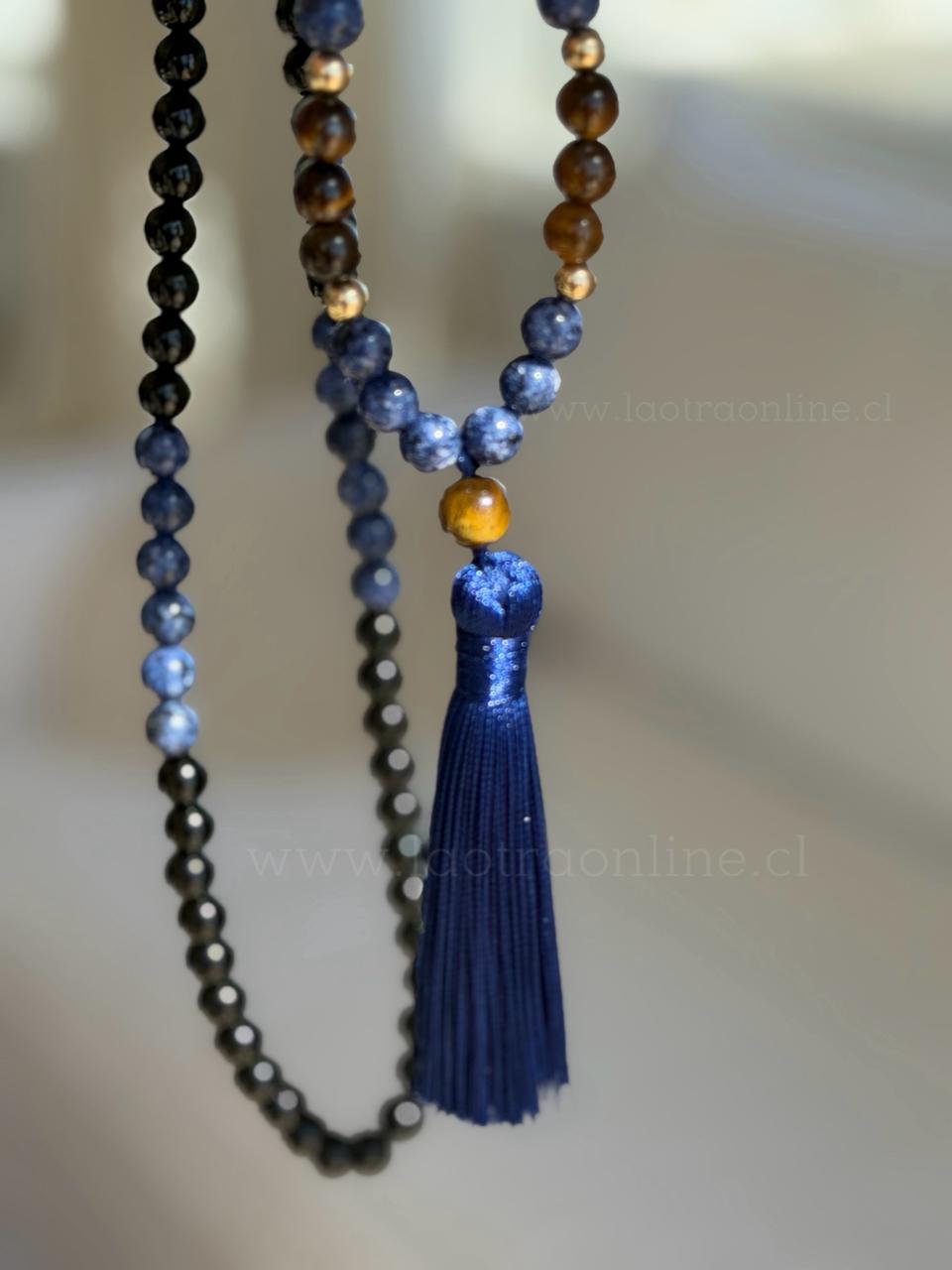Colgante Japamala azul