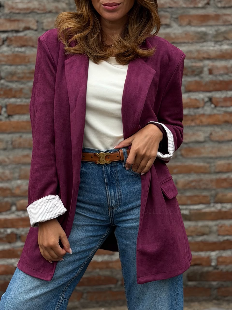 Blazer Suede ciruela