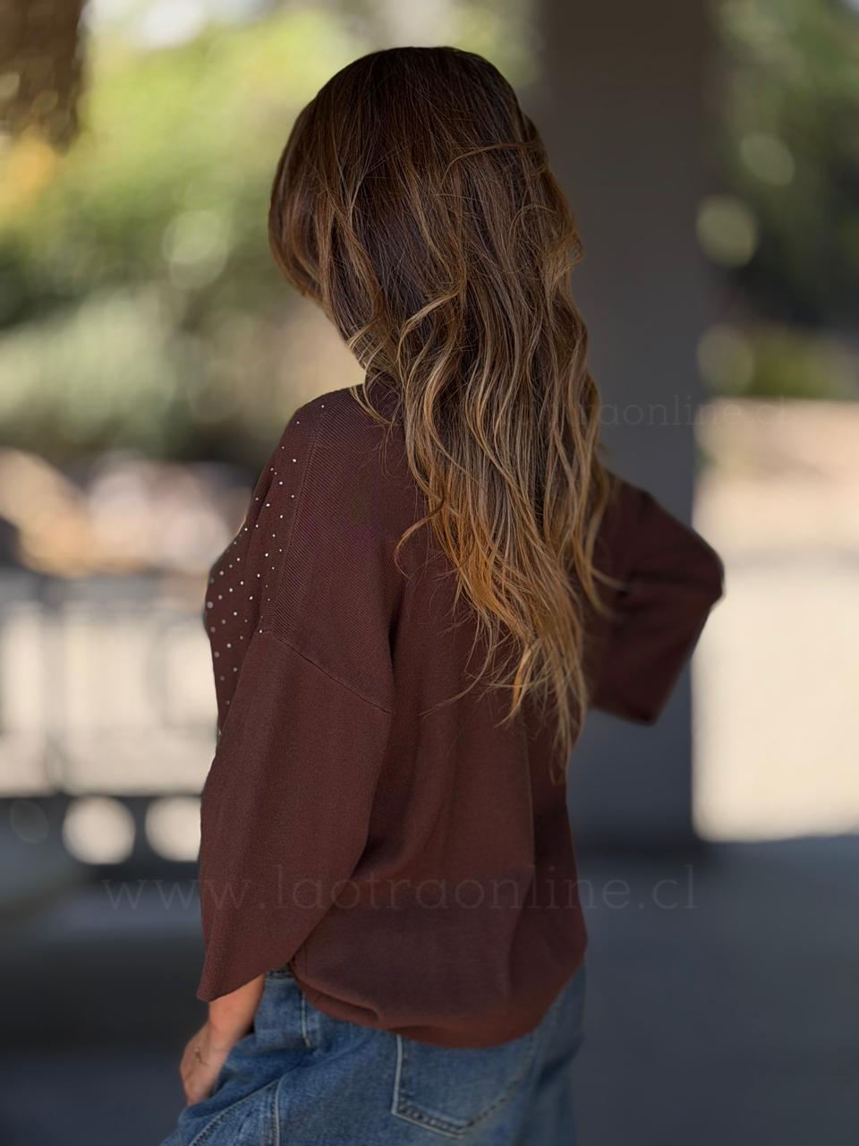Sweater Brillitos choco