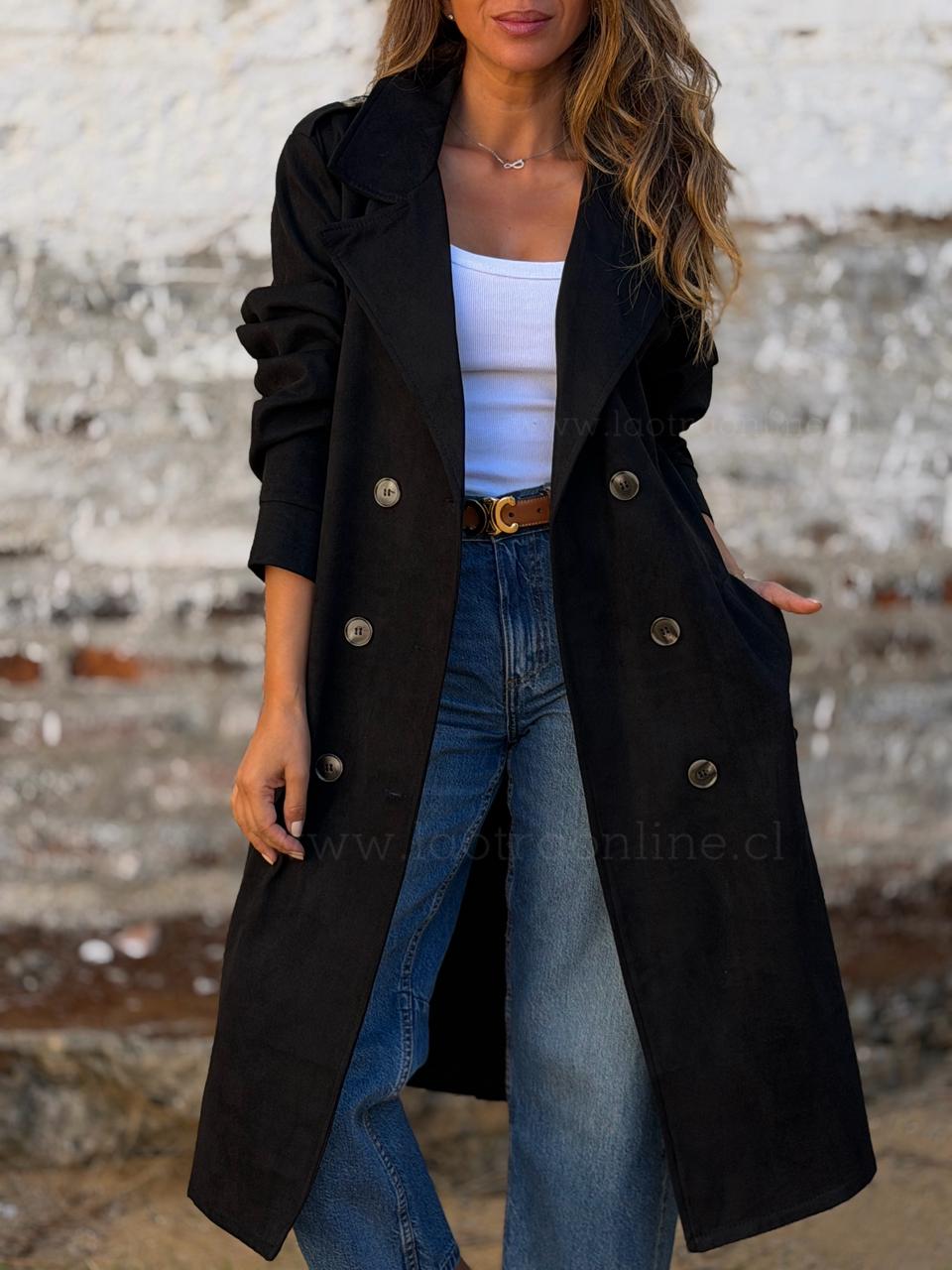 Trench Belice negro