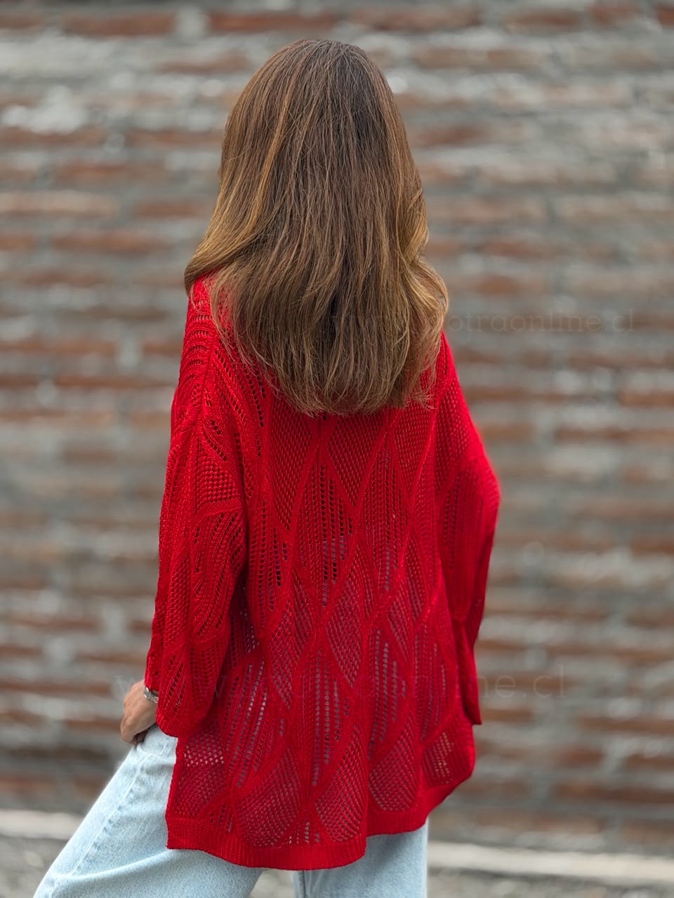 Sweater Aurora rojo