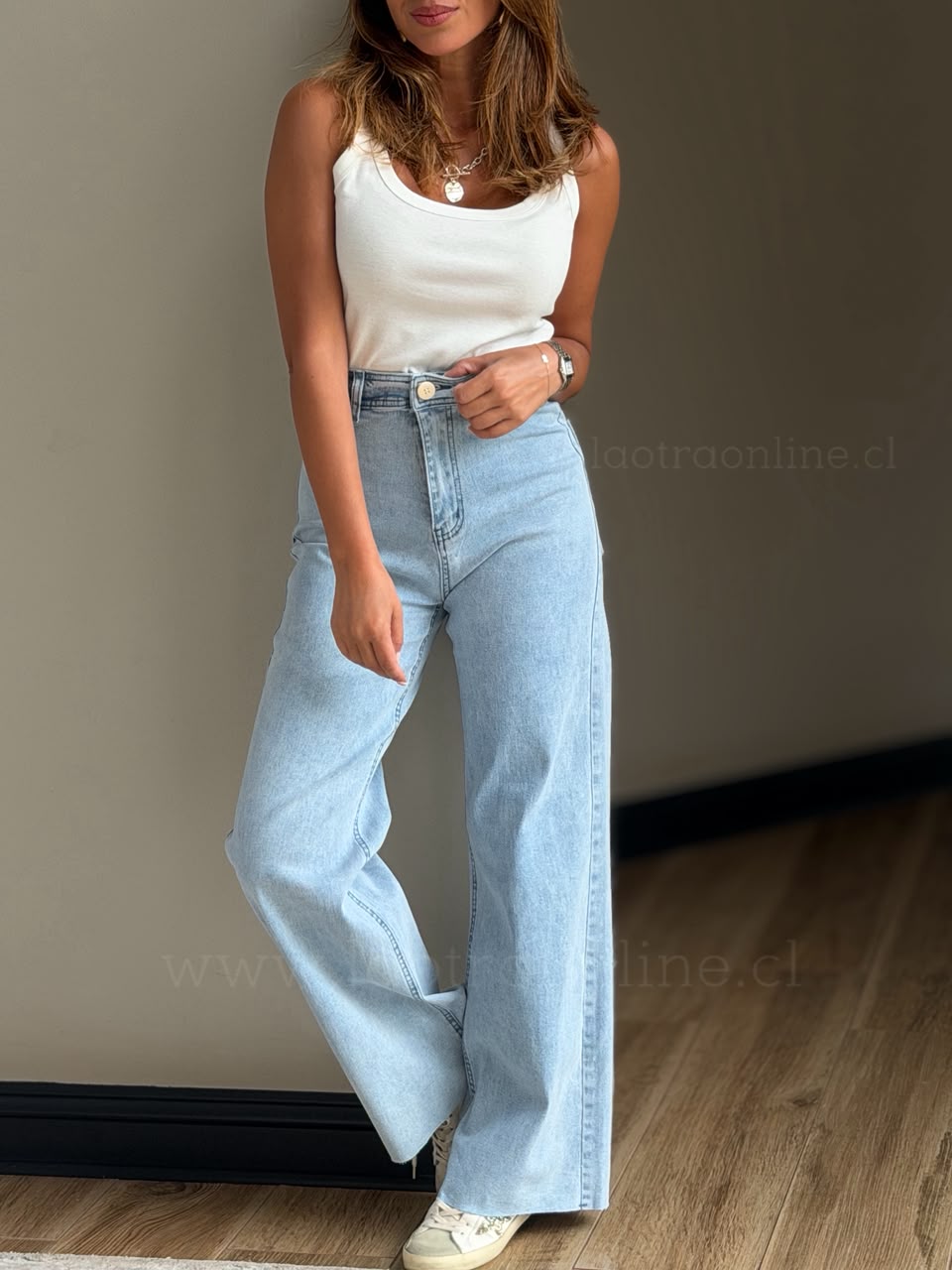 Jeans Magnolia celeste