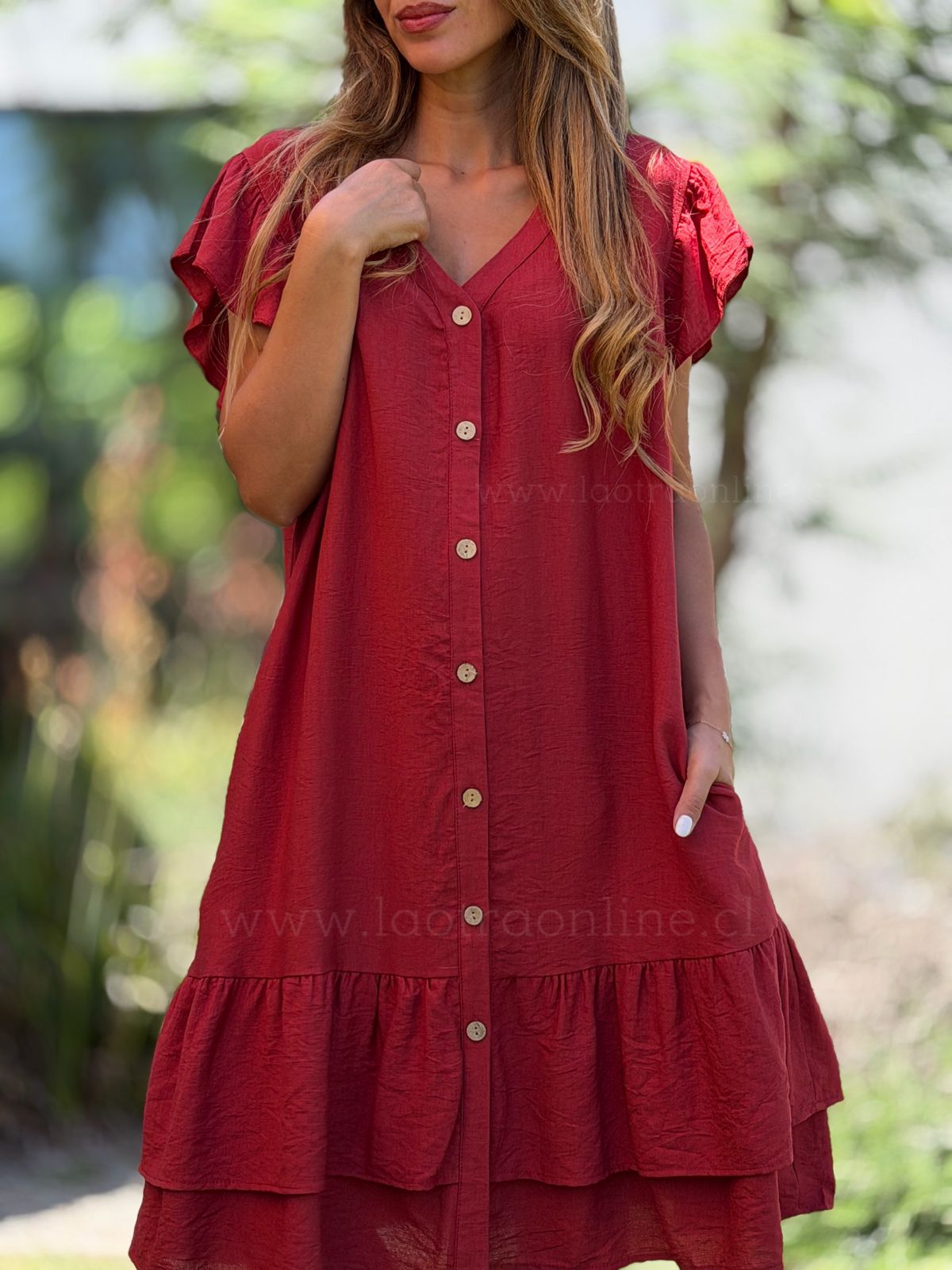 Vestido Vuelitos rojo