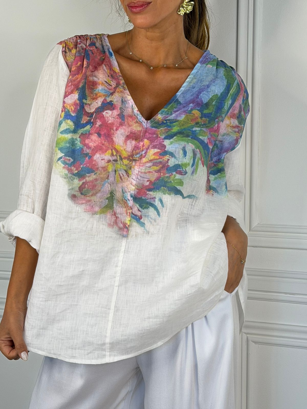 Blusa Venecia blanco