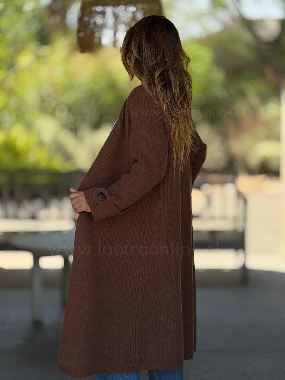 Maxi Cárdigan Sophie choco