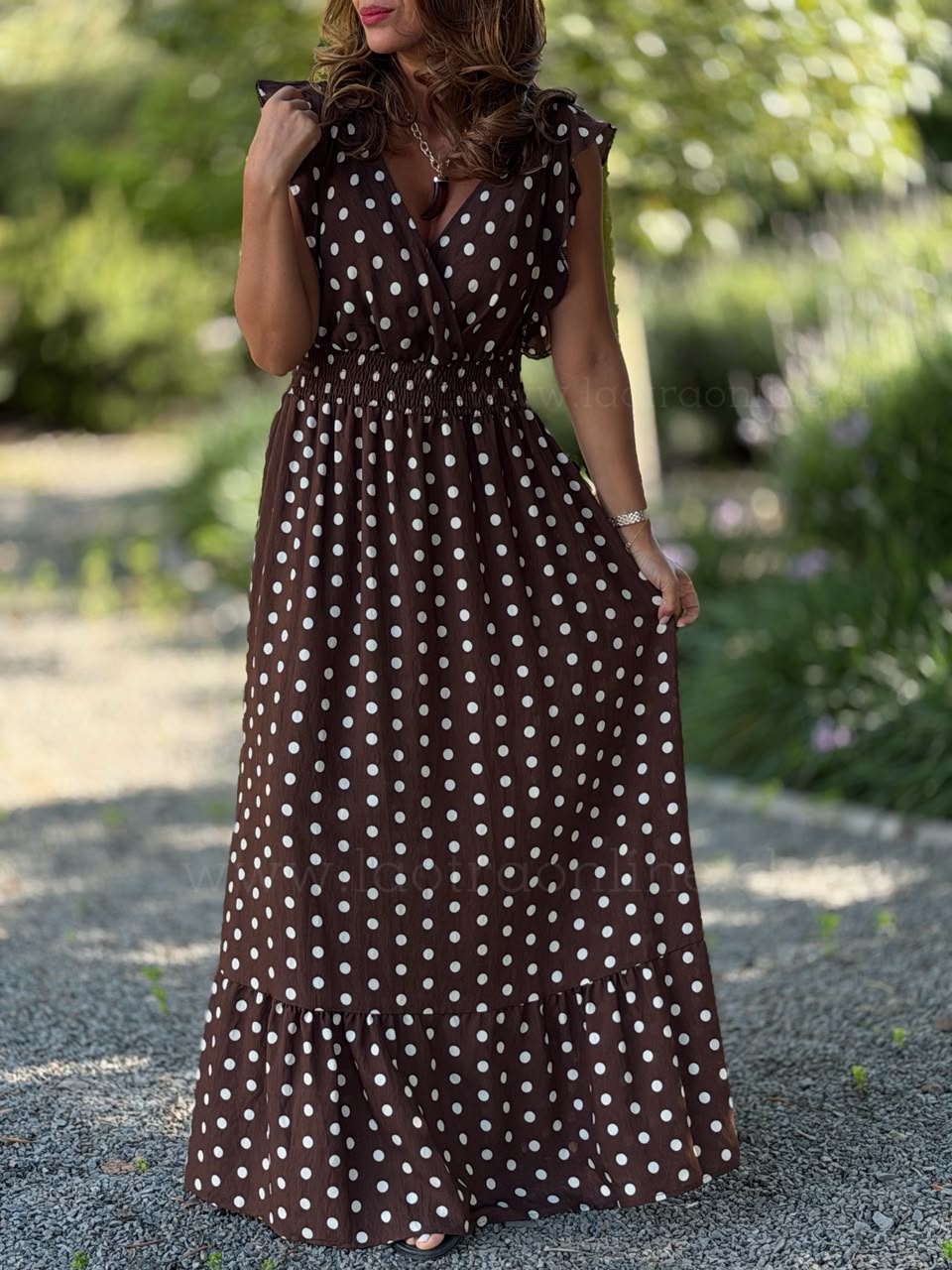 Vestido Lunar Increíble marron