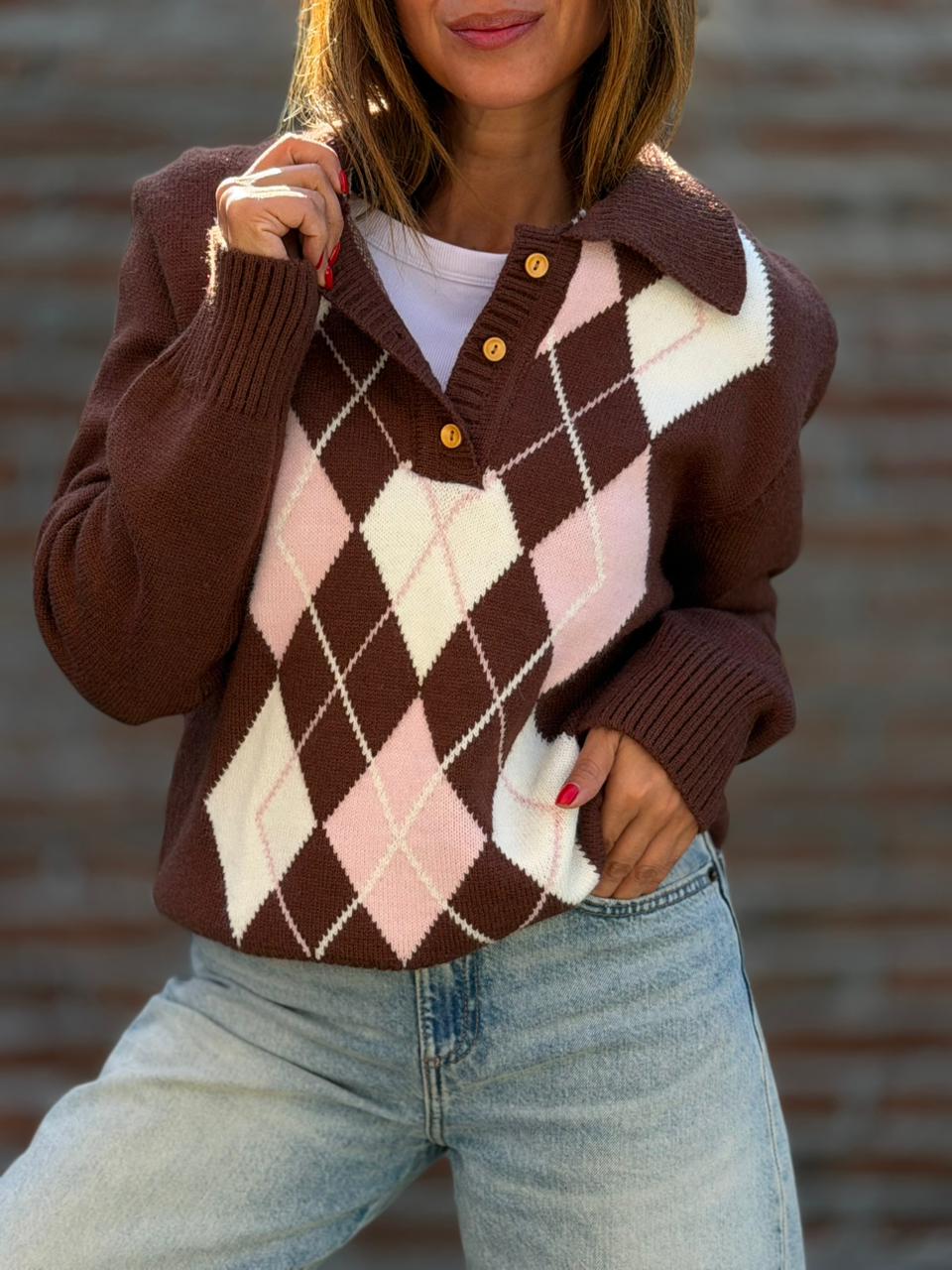 Sweater París Eloise marrón