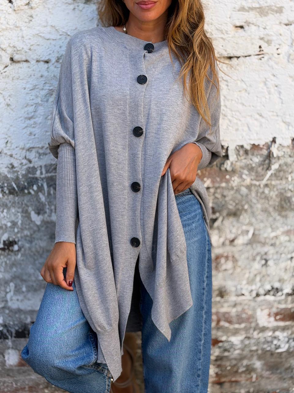 Sweater/Chaleco Reversible gris