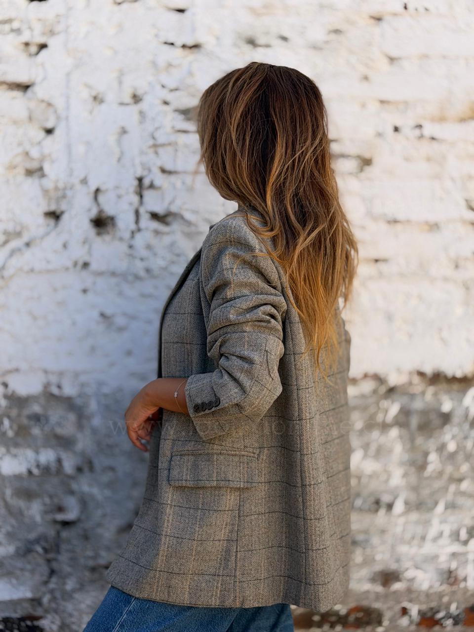 Blazer sastrero gris