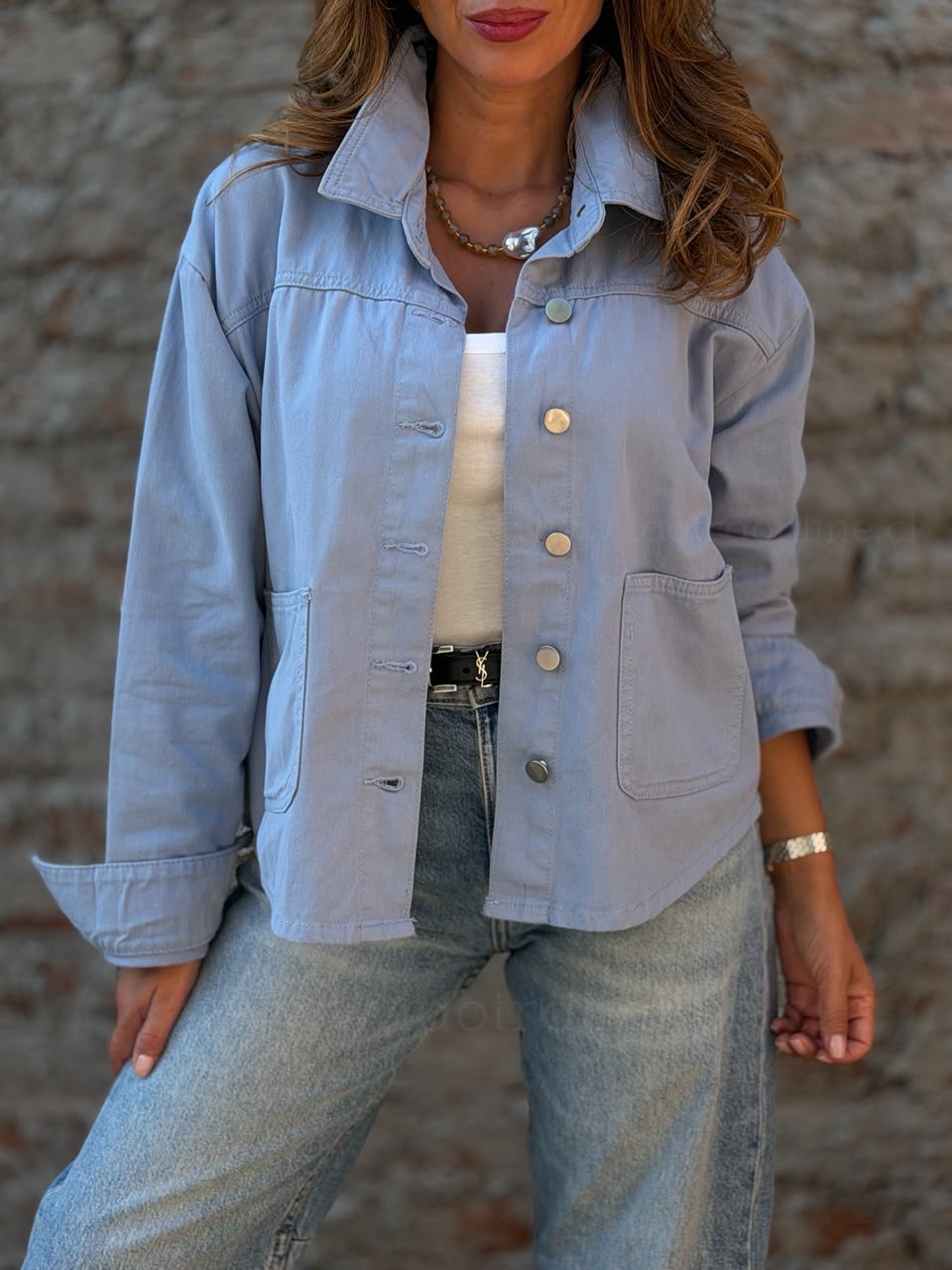 Chaqueta Valencia celeste