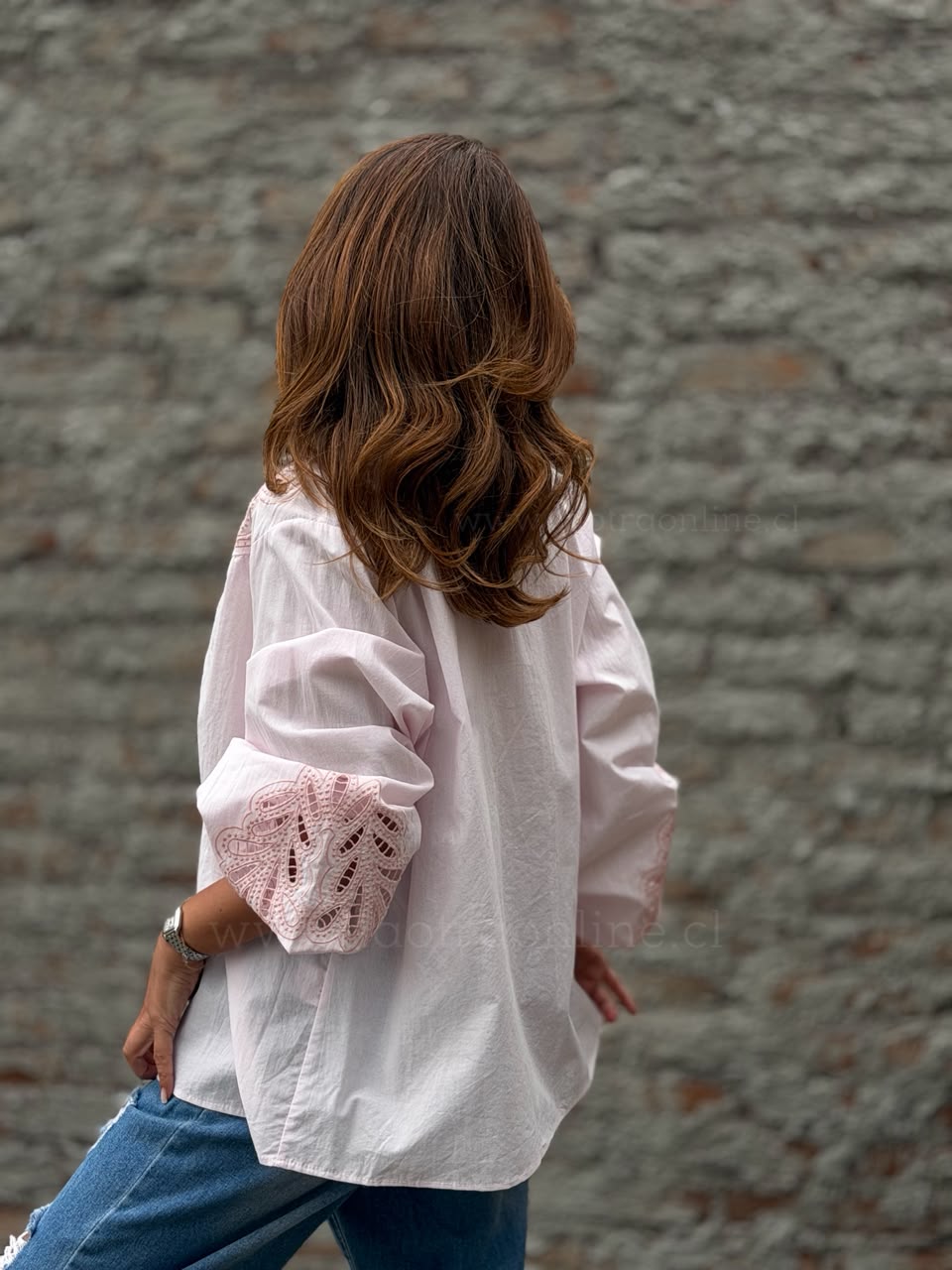 Blusa sofisticada rosa