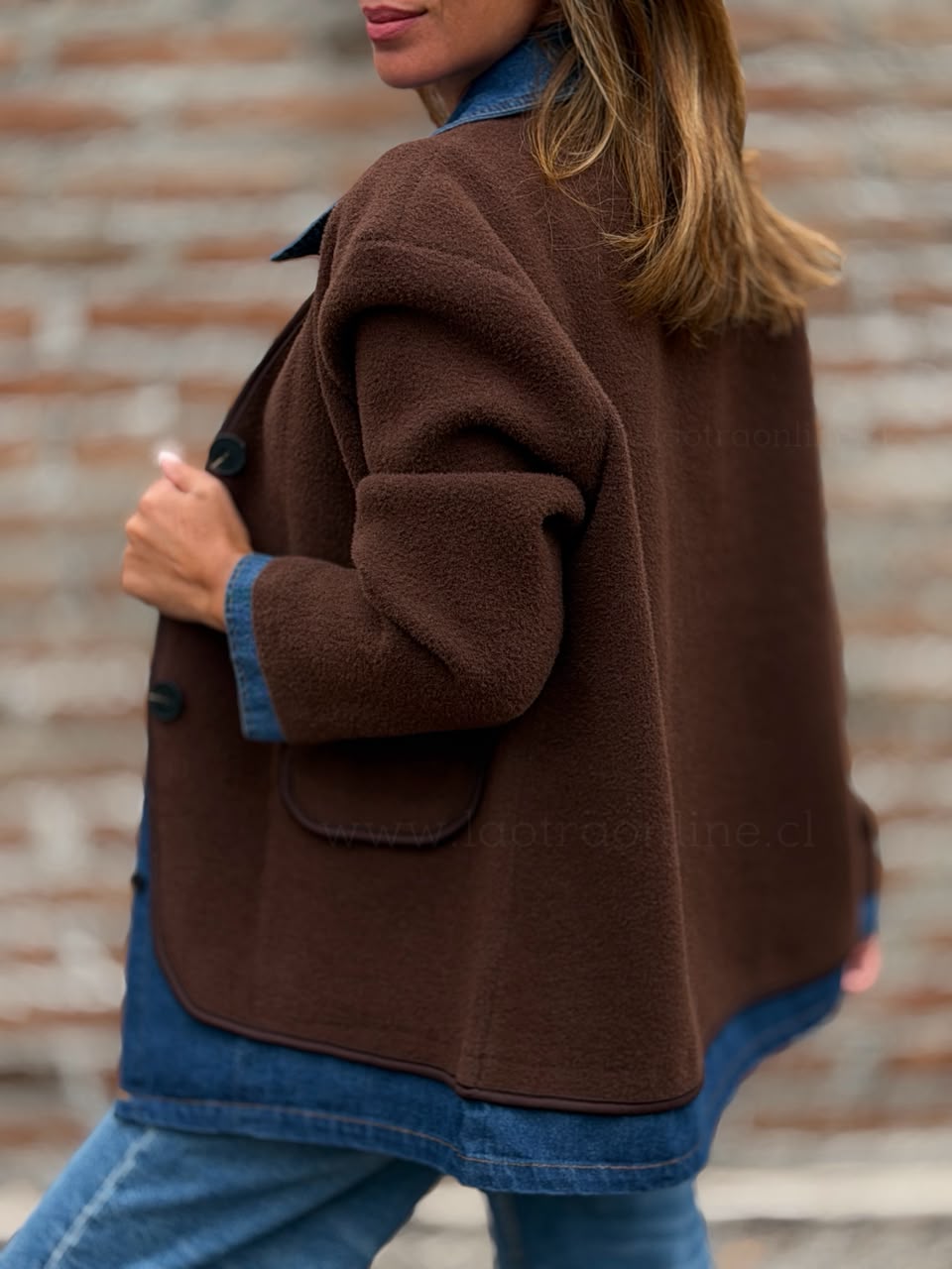 Blazer blusa mentirosa marrón